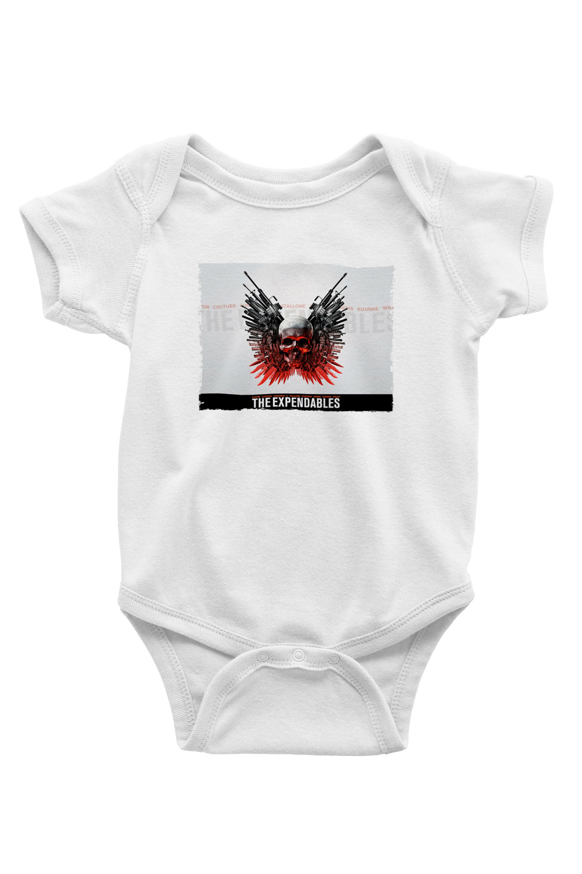 Unisex Cehennem Melekleri - The Expendables Baskılı Bebek Body - Zıbın