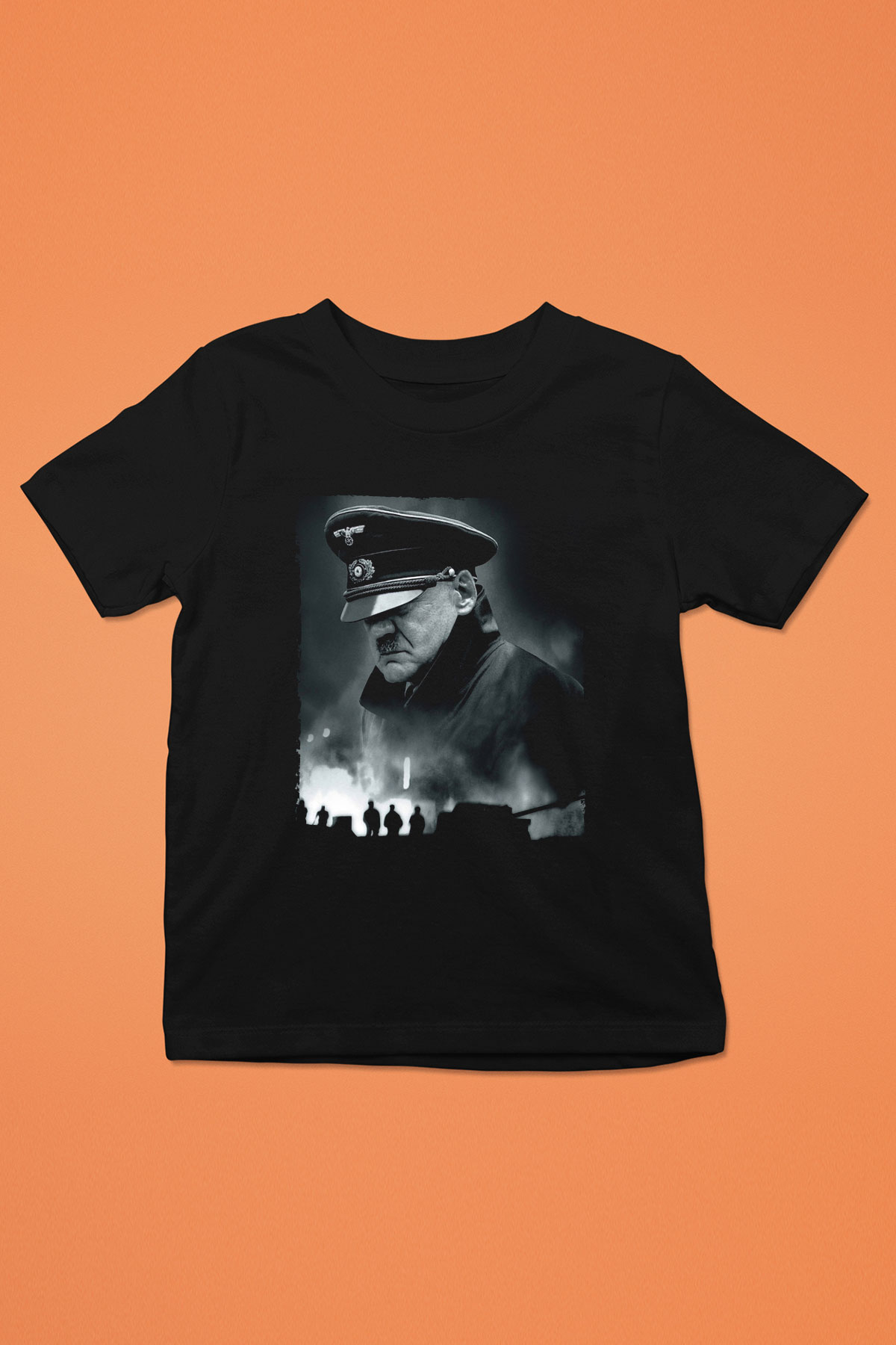 Unisex Çöküş (Downfall) Baskılı Siyah Çocuk T-shirt