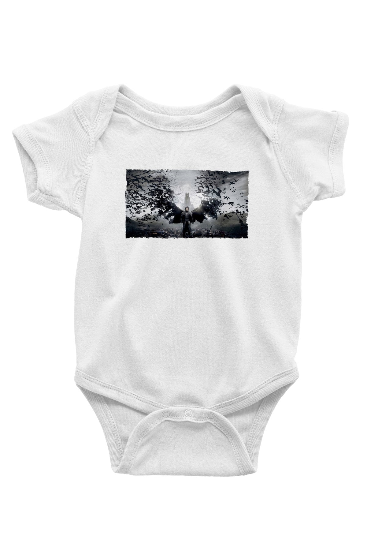 Unisex Dracula Untold Baskılı Bebek Body - Zıbın