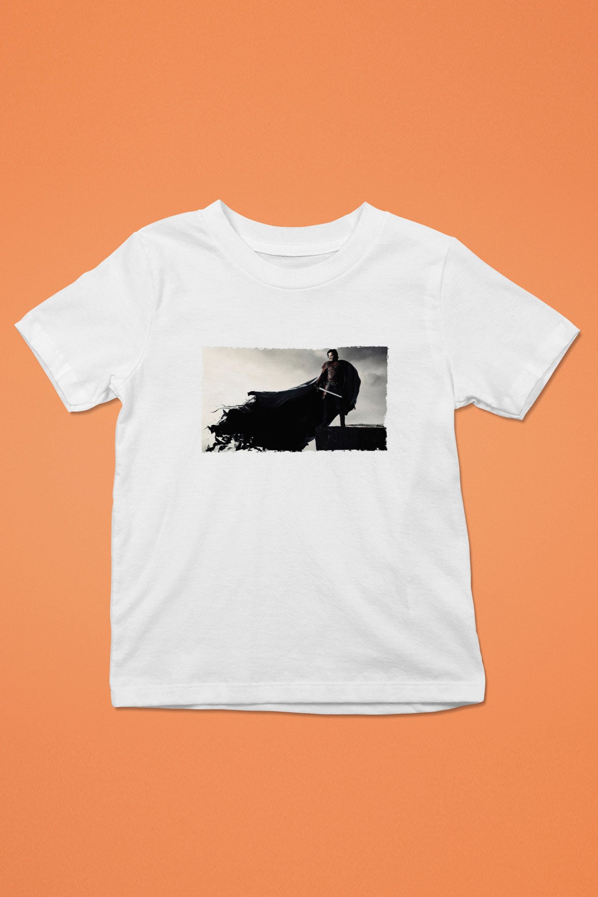 Unisex Dracula Untold Baskılı Beyaz Çocuk Tişört