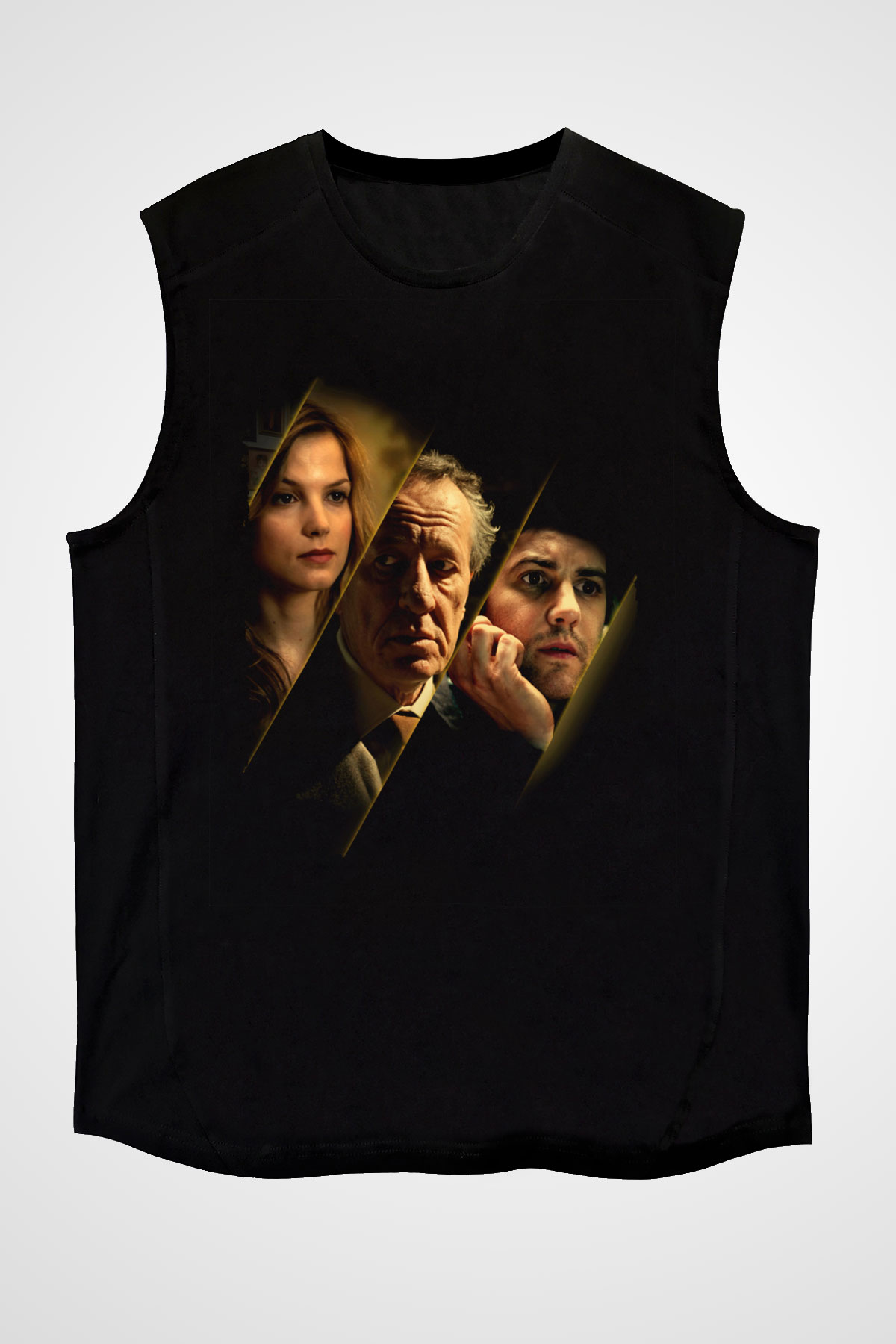 Unisex En İyi Teklif (The Best Offer) Baskılı Siyah Kolsuz T-shirt
