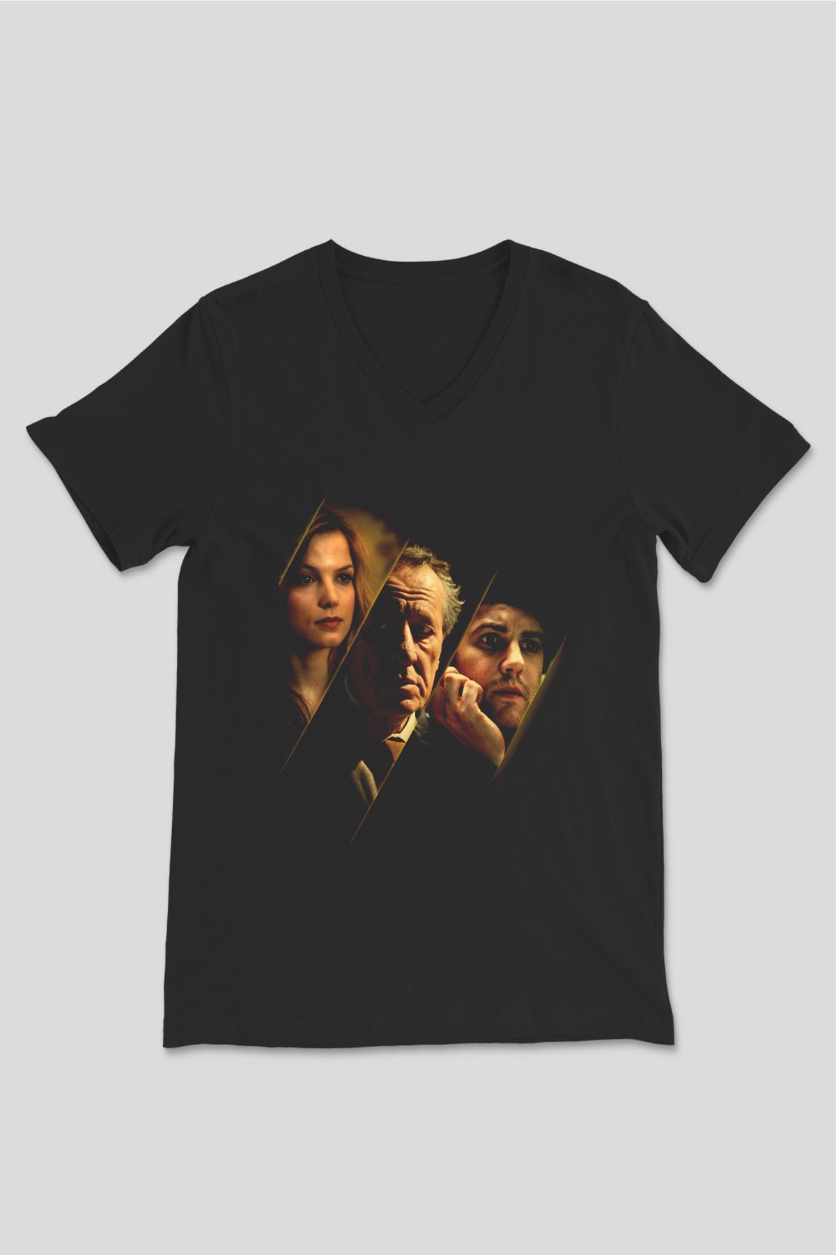 Unisex En İyi Teklif (The Best Offer) Baskılı Siyah V Yaka T-shirt