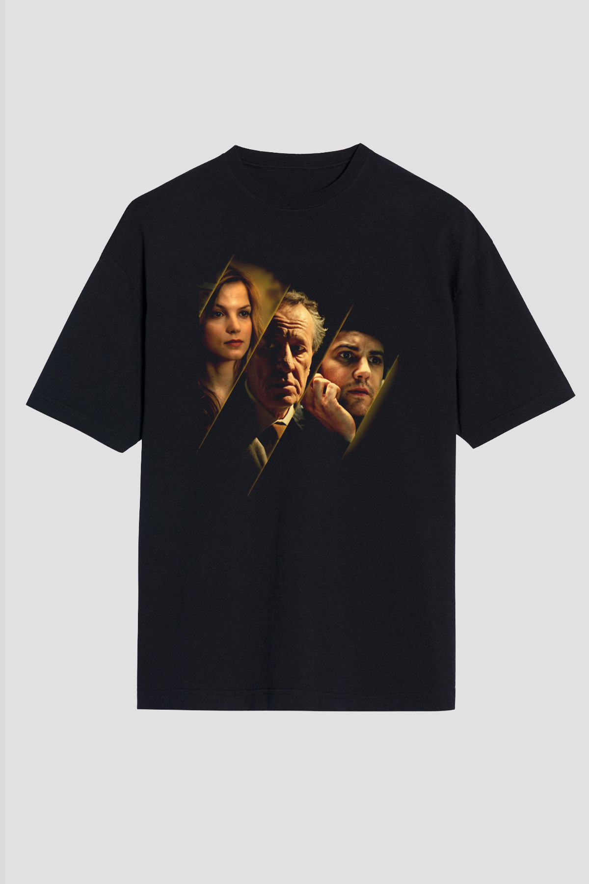 Unisex En İyi Teklif (The Best Offer) Baskılı Siyah Oversize T-shirt