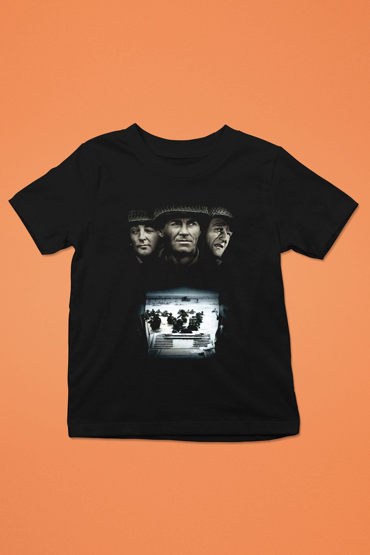 Unisex En Uzun Gün (The Longest Day) Baskılı Siyah Çocuk T-Shirt