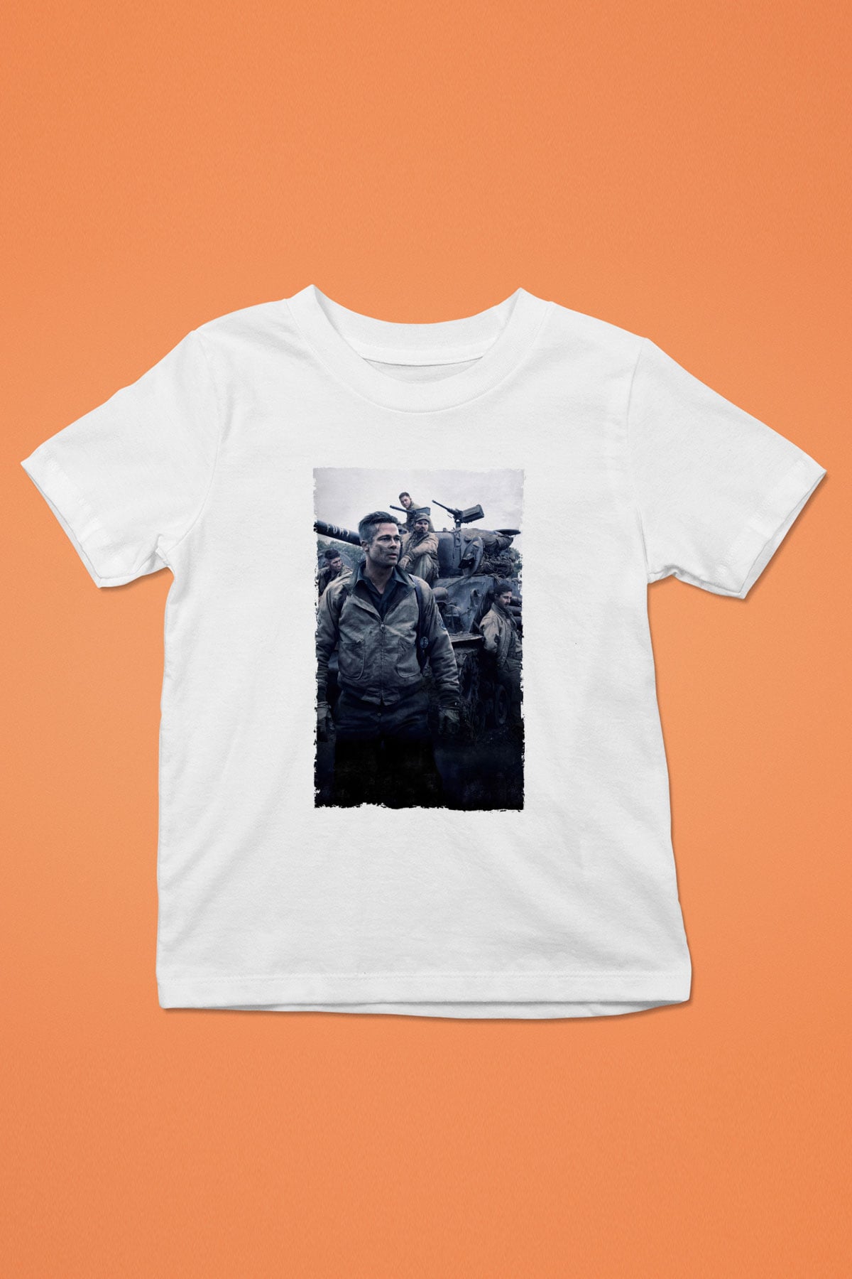 Unisex Fury Baskılı Beyaz Çocuk Tshirt