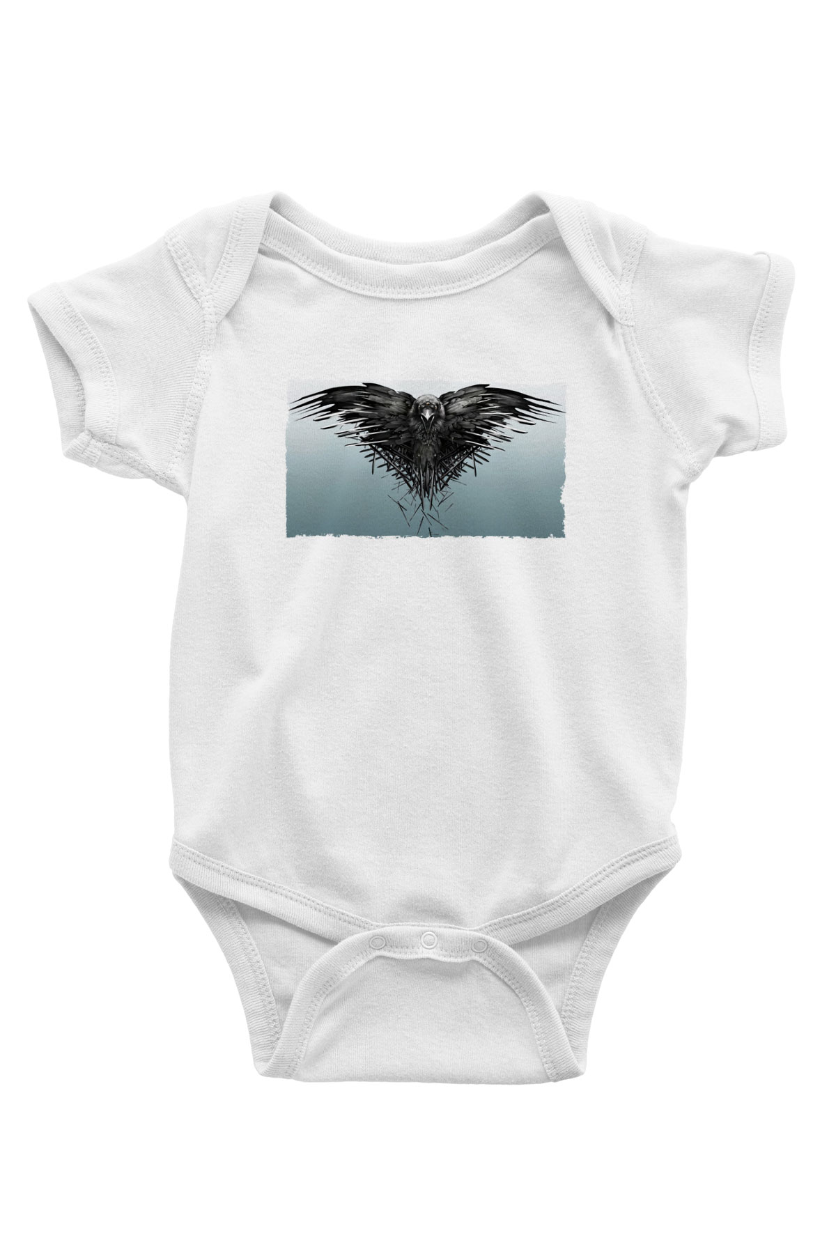 Unisex Game of Thrones Baskılı Bebek Body - Zıbın