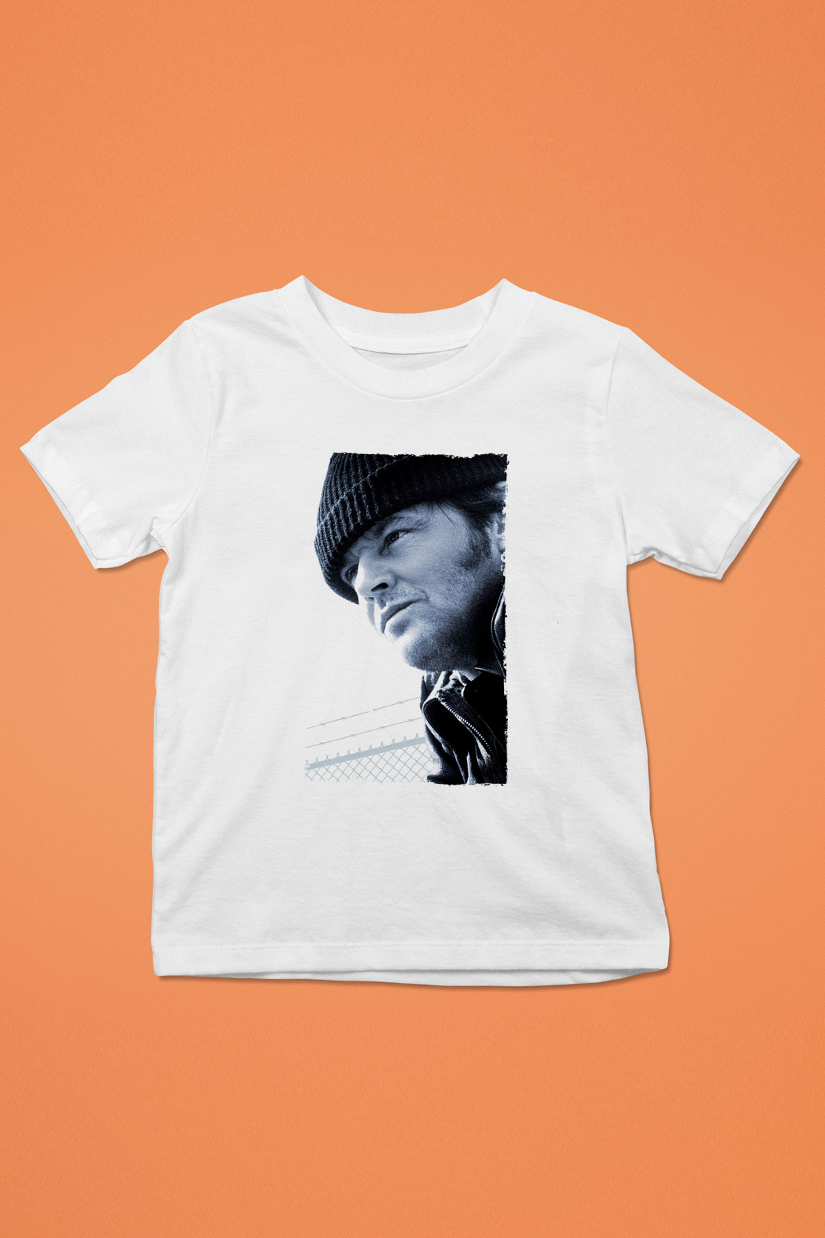 Unisex Guguk Kuşu (One Flew Over the Cuckoo's Nest) Baskılı Beyaz Çocuk Tshirt