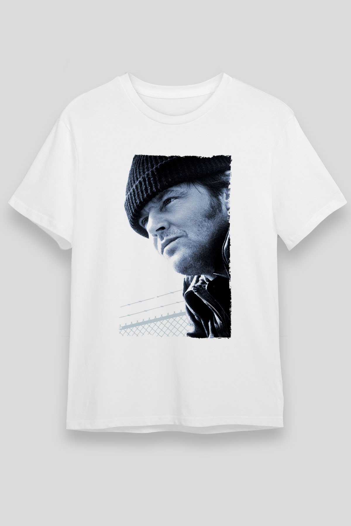 Unisex Guguk Kuşu (One Flew Over the Cuckoo's Nest) Baskılı Beyaz Tshirt