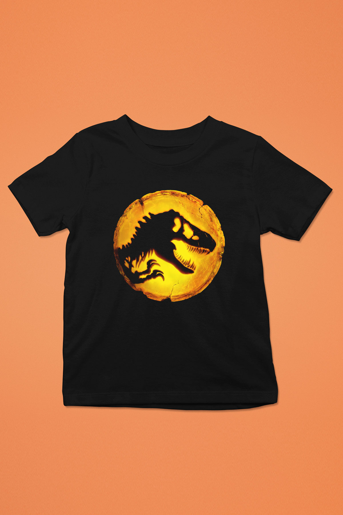 Unisex Hâkimiyet (Jurassic World Dominion) Baskılı Siyah Çocuk Tshirt