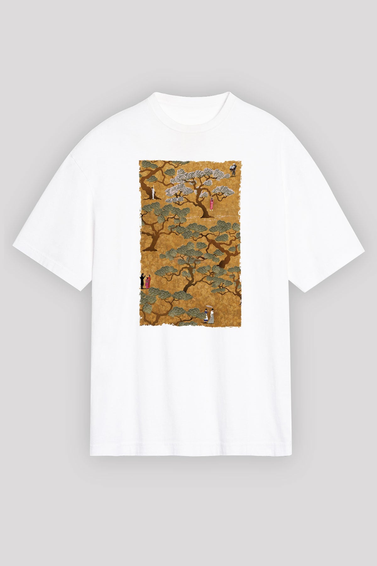 Unisex Hizmetçi (The Handmaiden) Baskılı Beyaz Oversize Oversize T-shirt