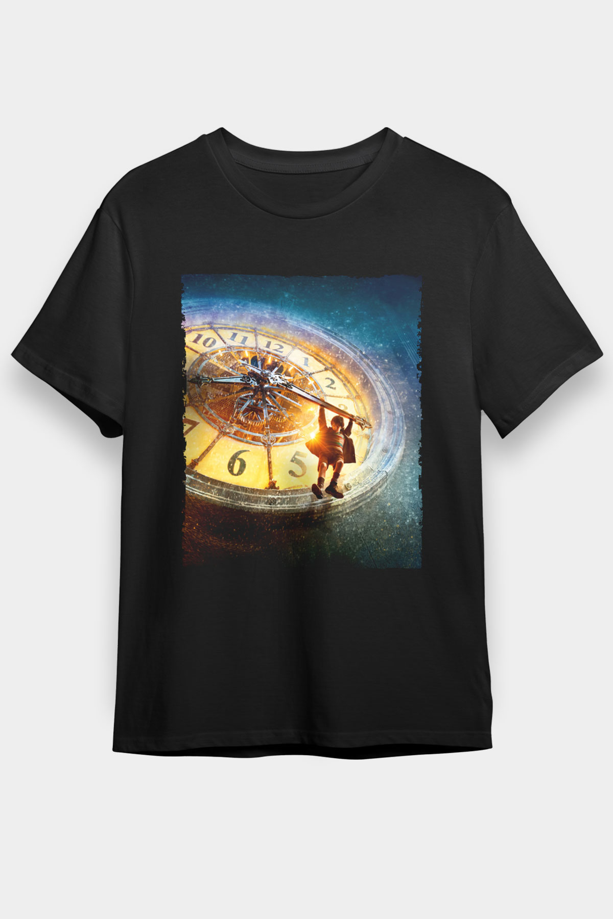 Unisex Hugo Baskılı Siyah Tshirt