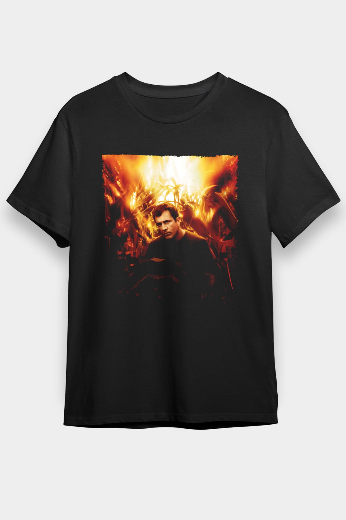 Unisex İşaretler (Signs) Baskılı Siyah Tişört