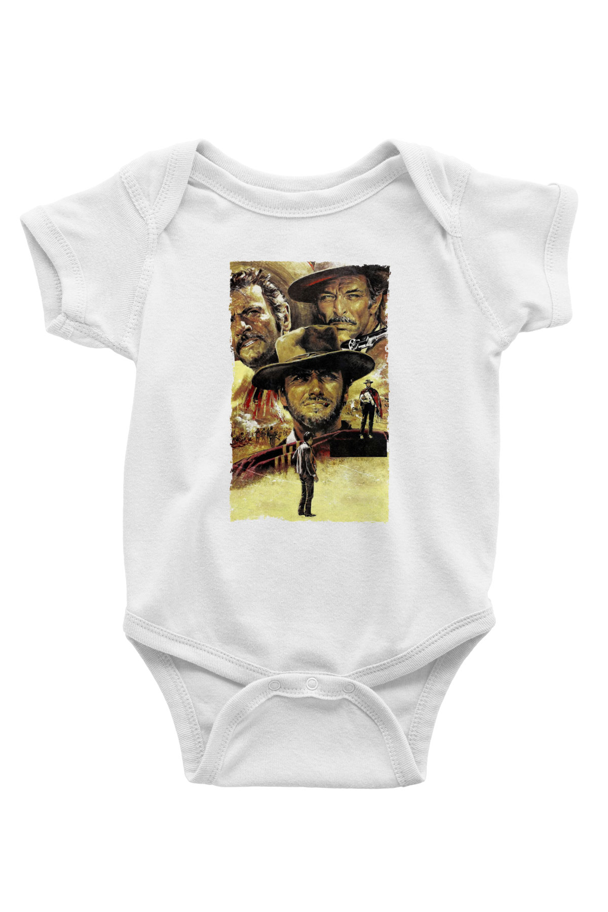 Unisex İyi, Kötü ve Çirkin (The Good, the Bad and the Ugly) Baskılı Bebek Body - Zıbın