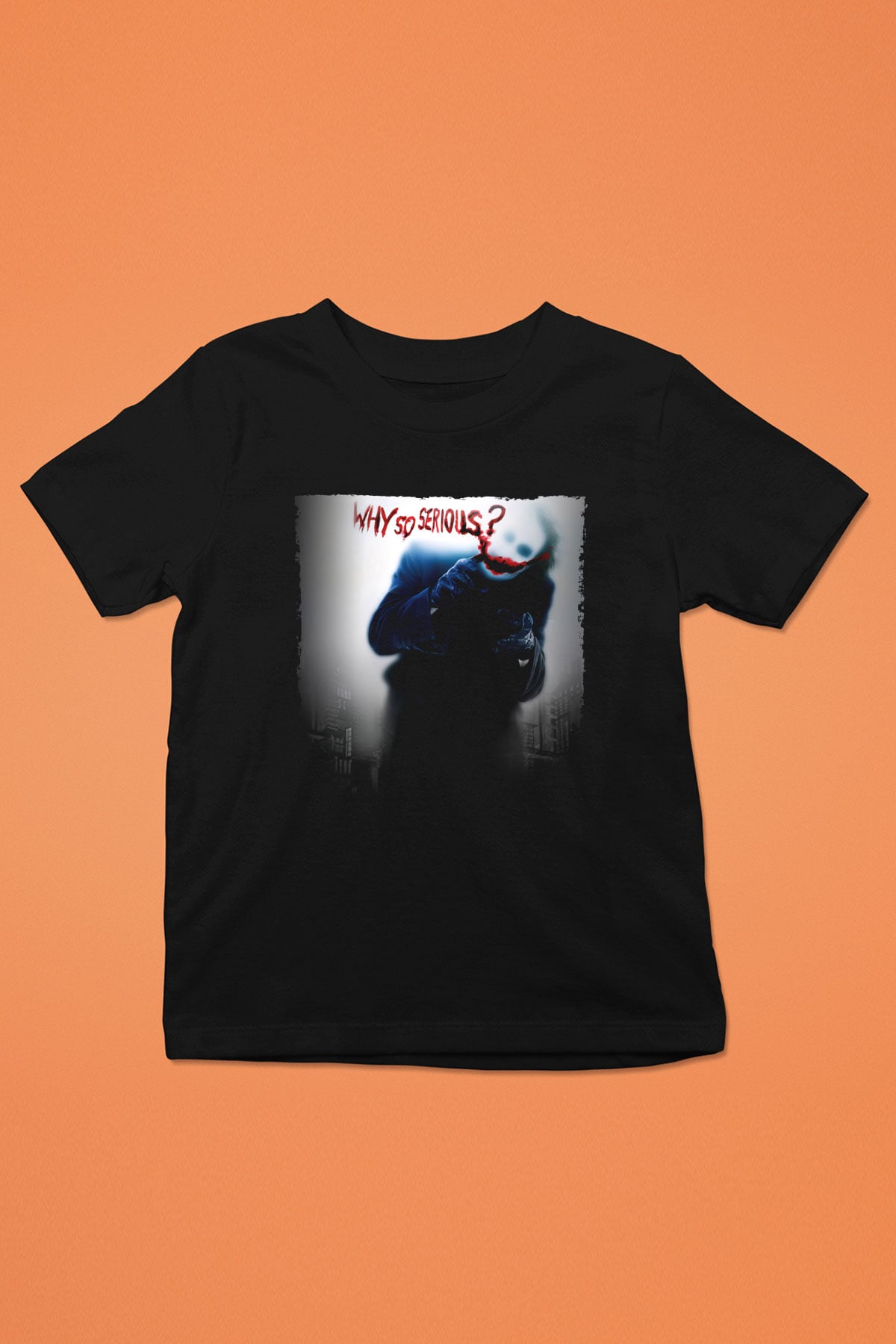 Unisex Joker Siyah Çocuk Unisex Tshirt