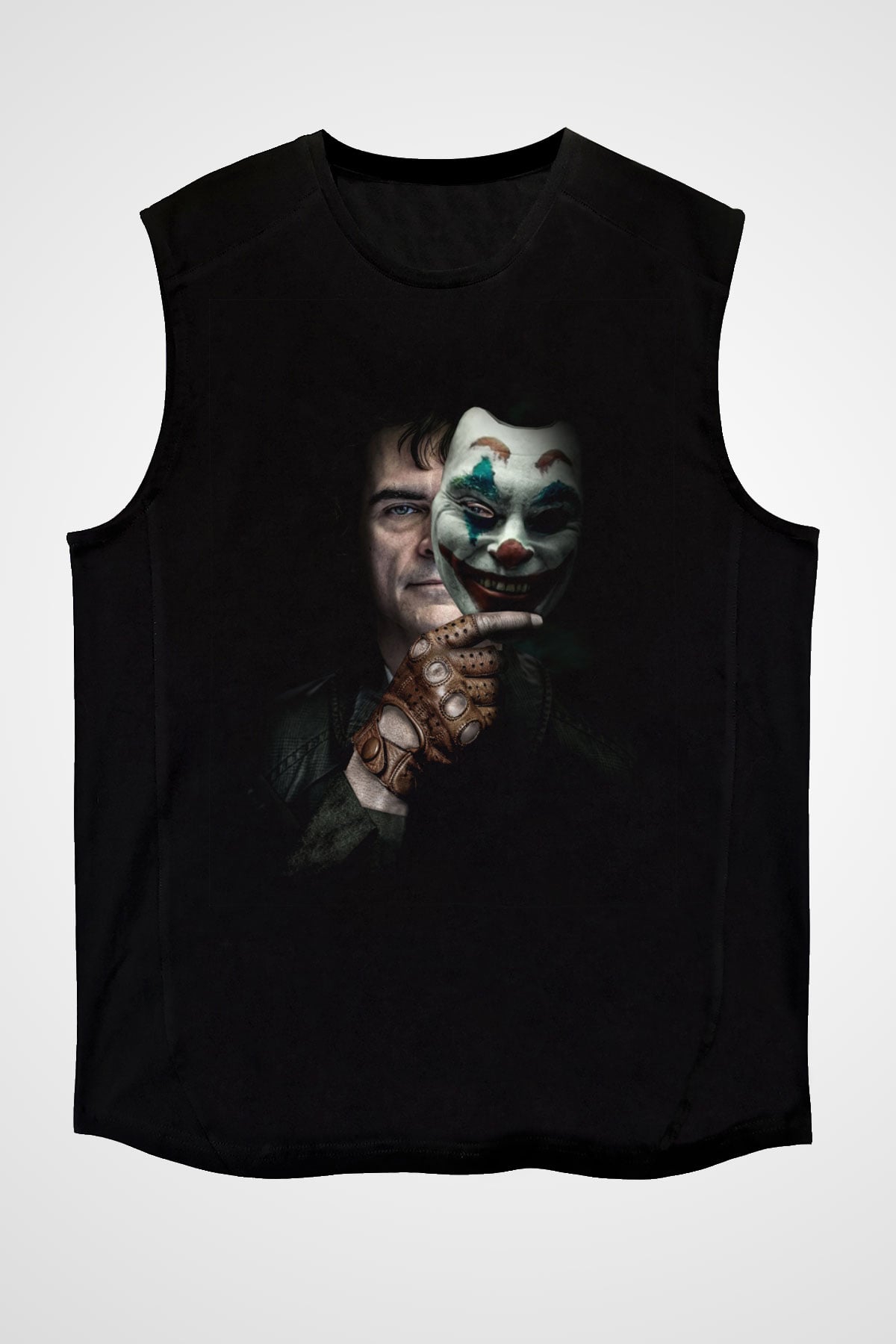 Unisex Joker Siyah Kolsuz Tişört