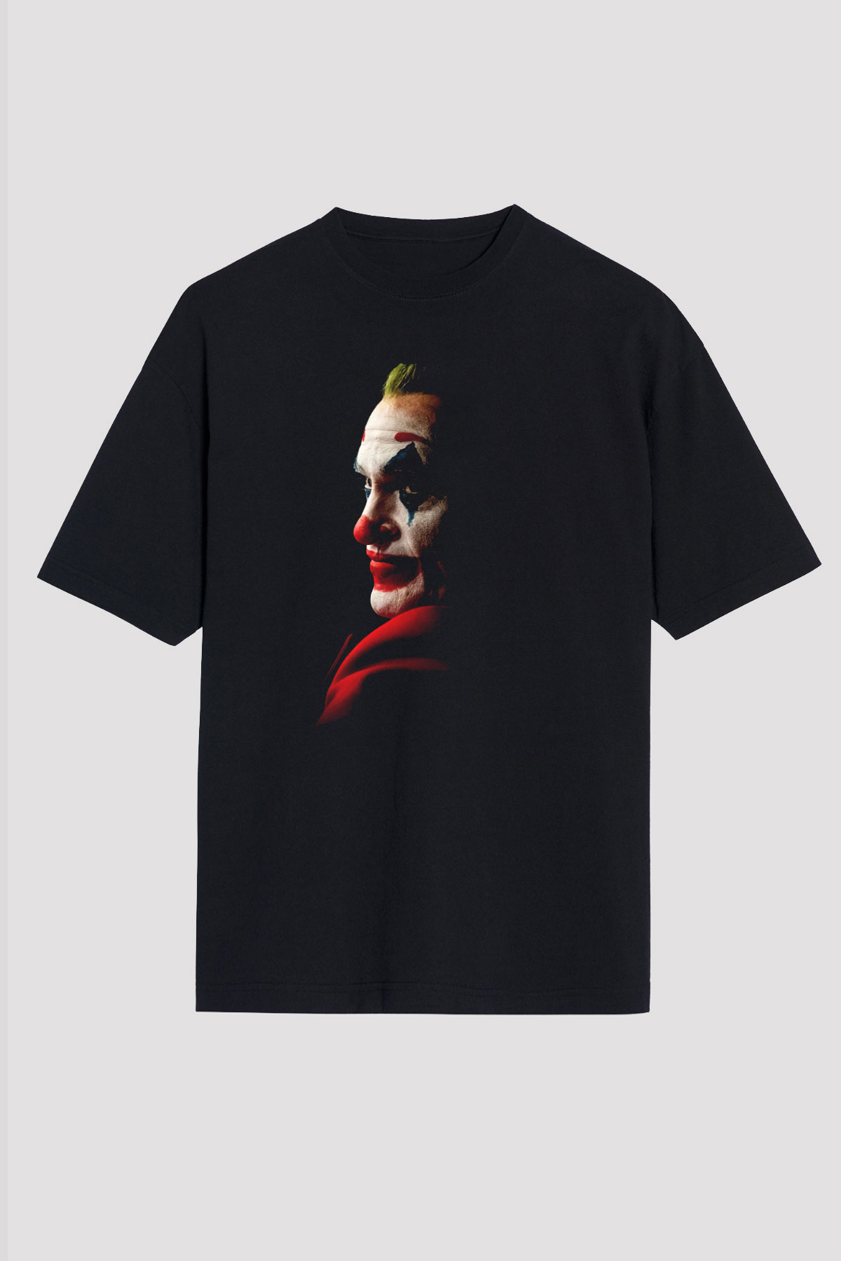 Unisex Joker Siyah Oversize T-shirt