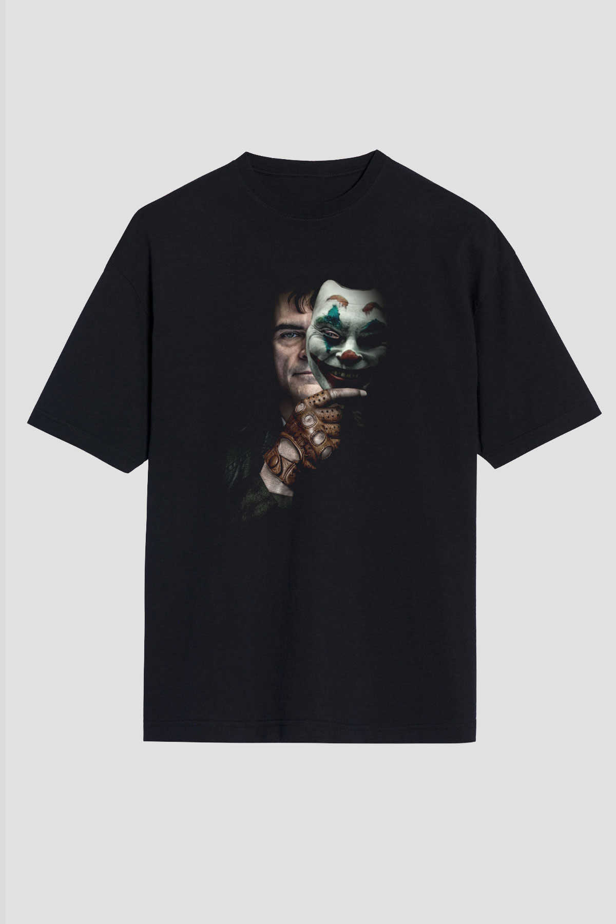 Unisex Joker Siyah Oversize Tişört