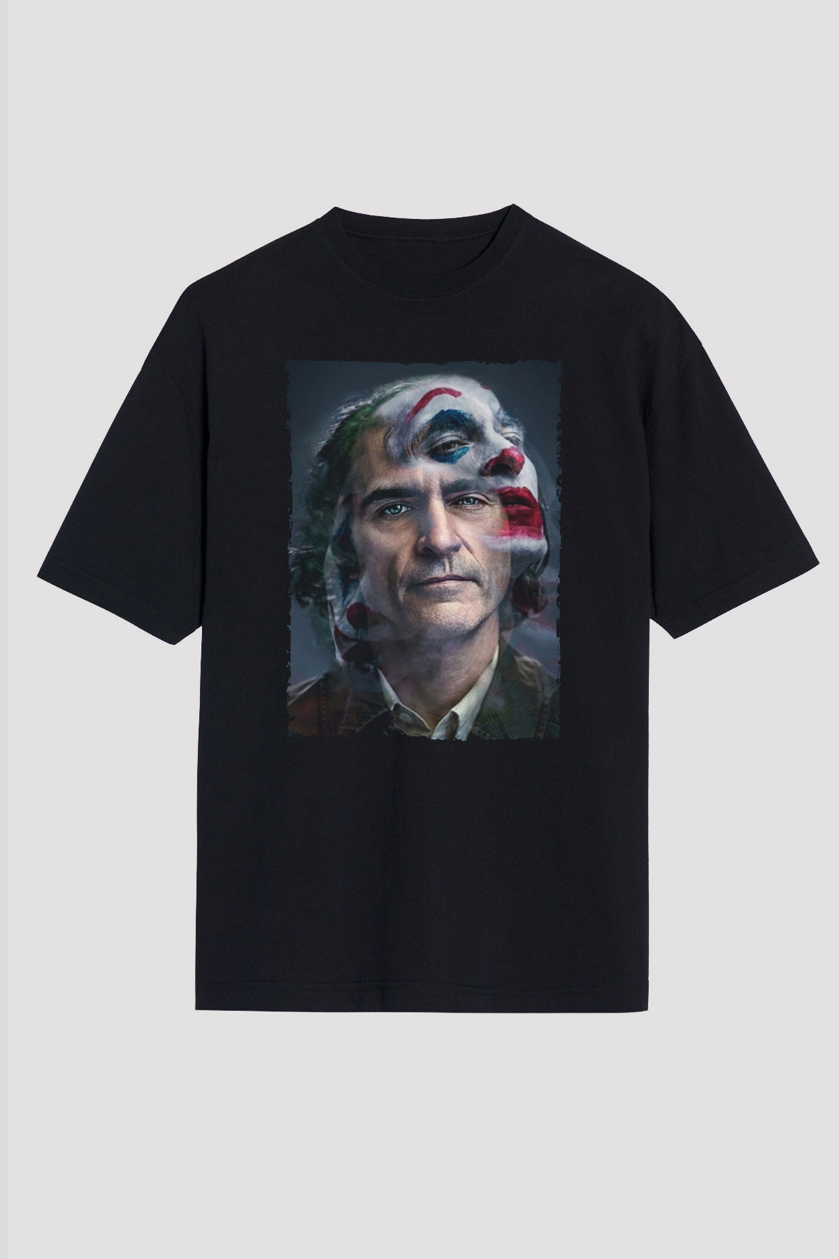 Unisex Joker Siyah Oversize Tshirt