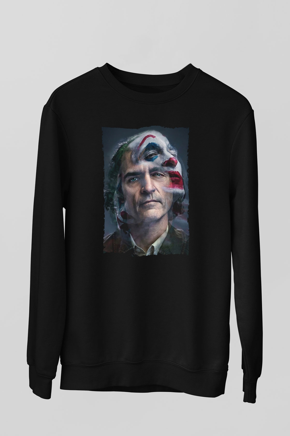 Unisex Joker Siyah Sweatshirt