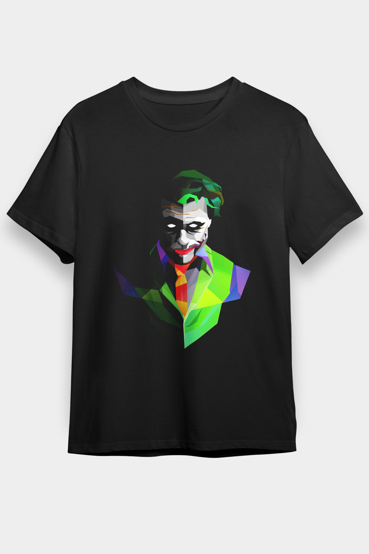Unisex Joker Siyah Unisex Tişört