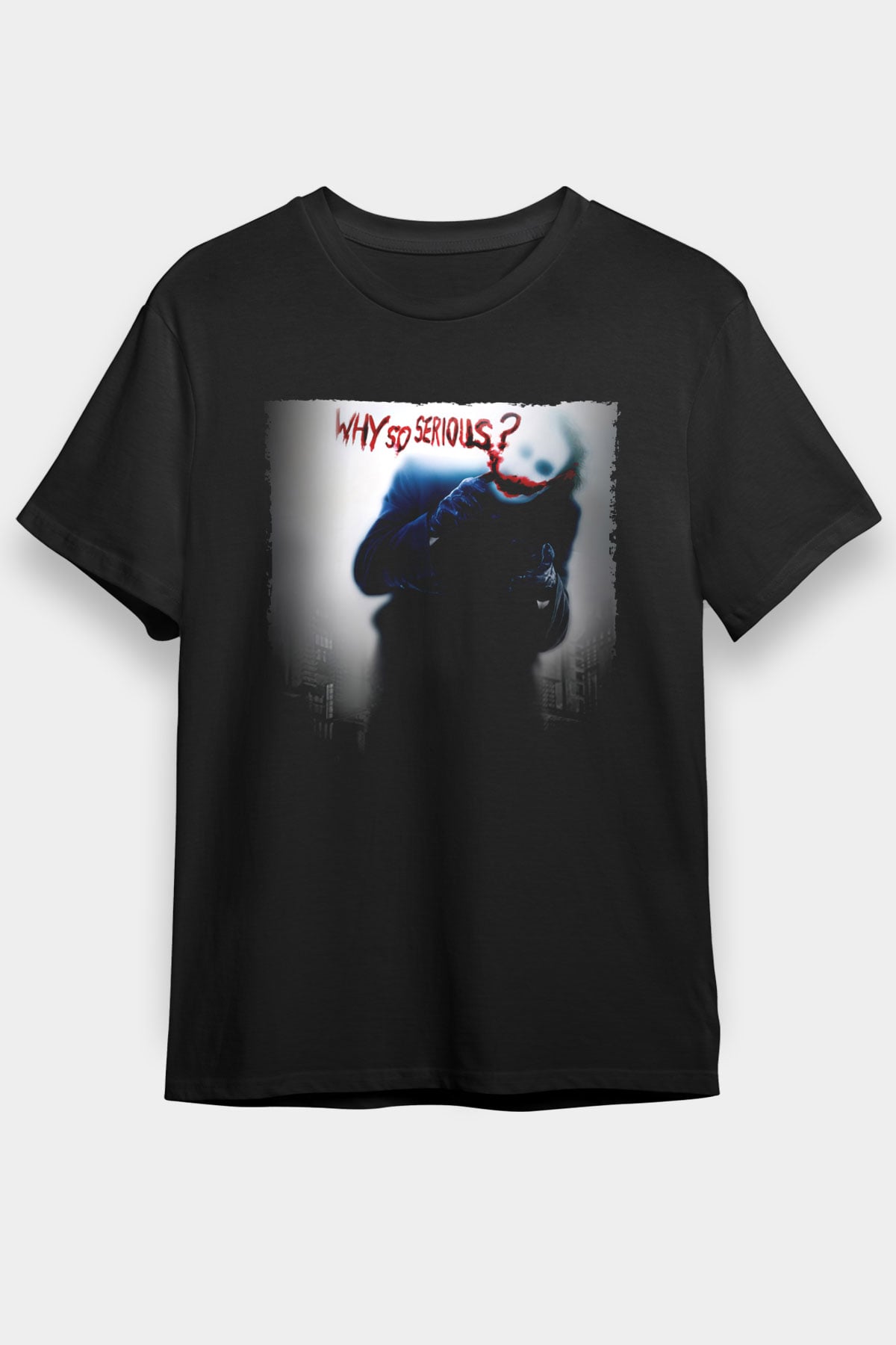Unisex Joker Siyah Unisex Tshirt