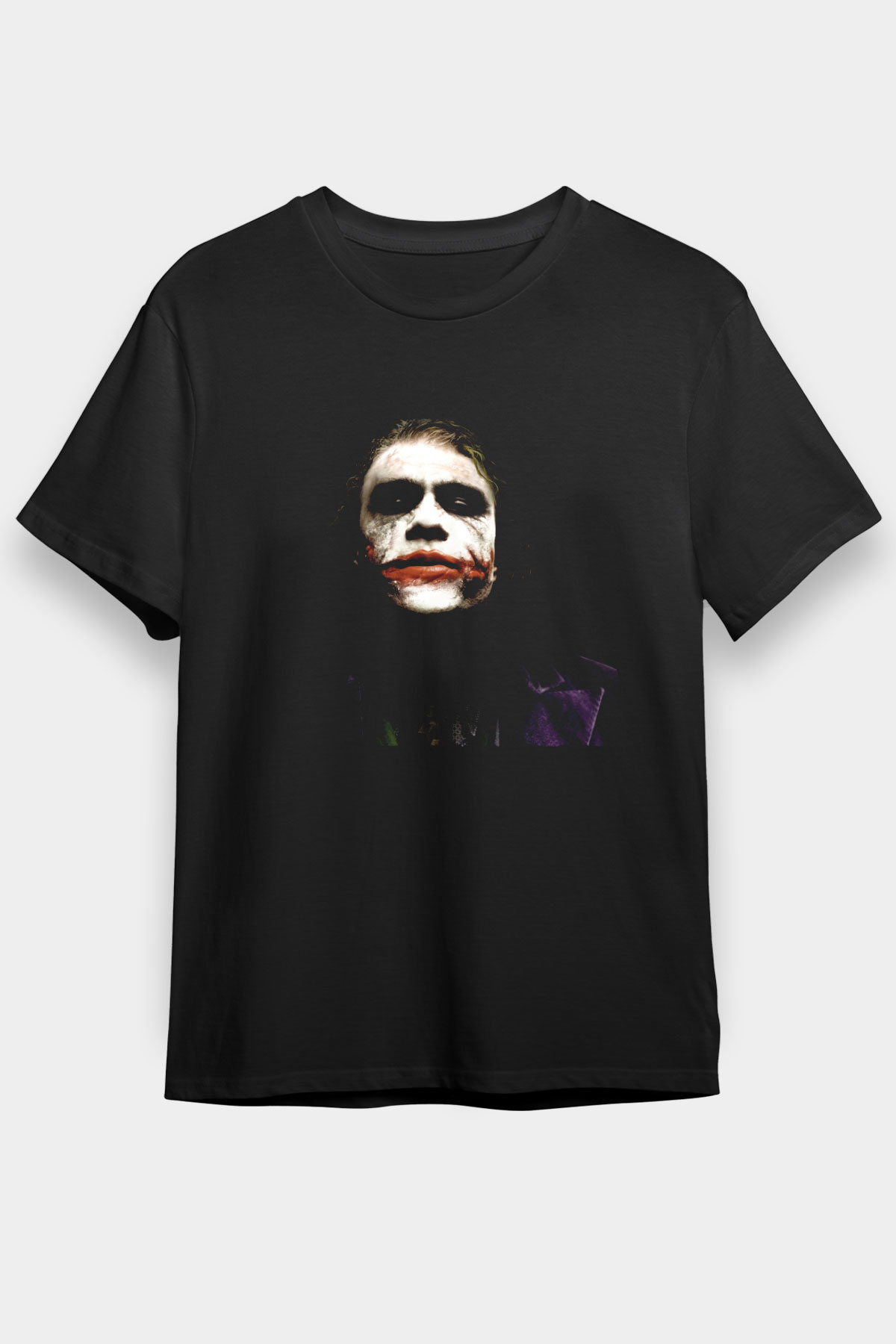 Unisex Joker Temalı Siyah Unisex T-Shirt