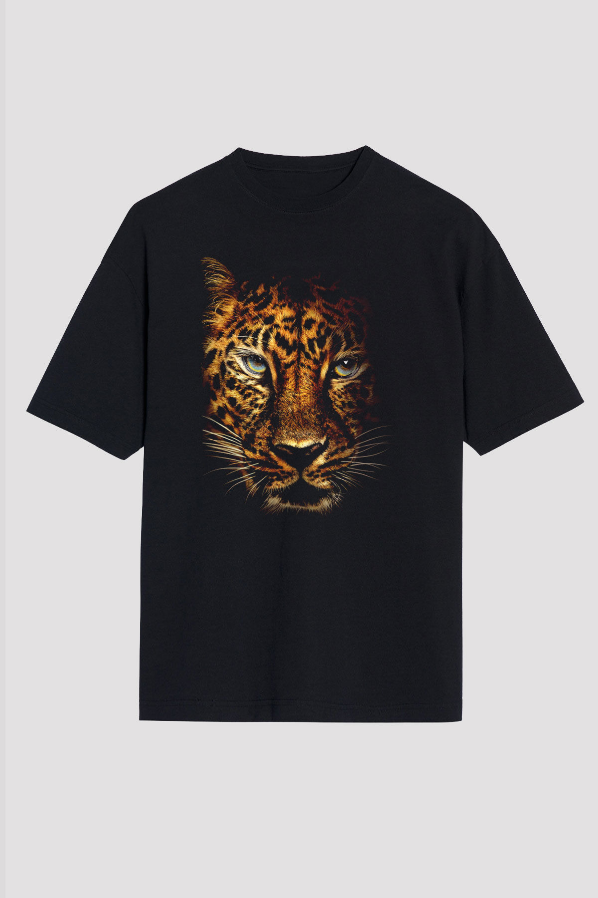 Unisex Jumanji Vahşi Orman (Jumanji Welcome to the Jungl‪e‬) Baskılı Siyah Oversize Tişört