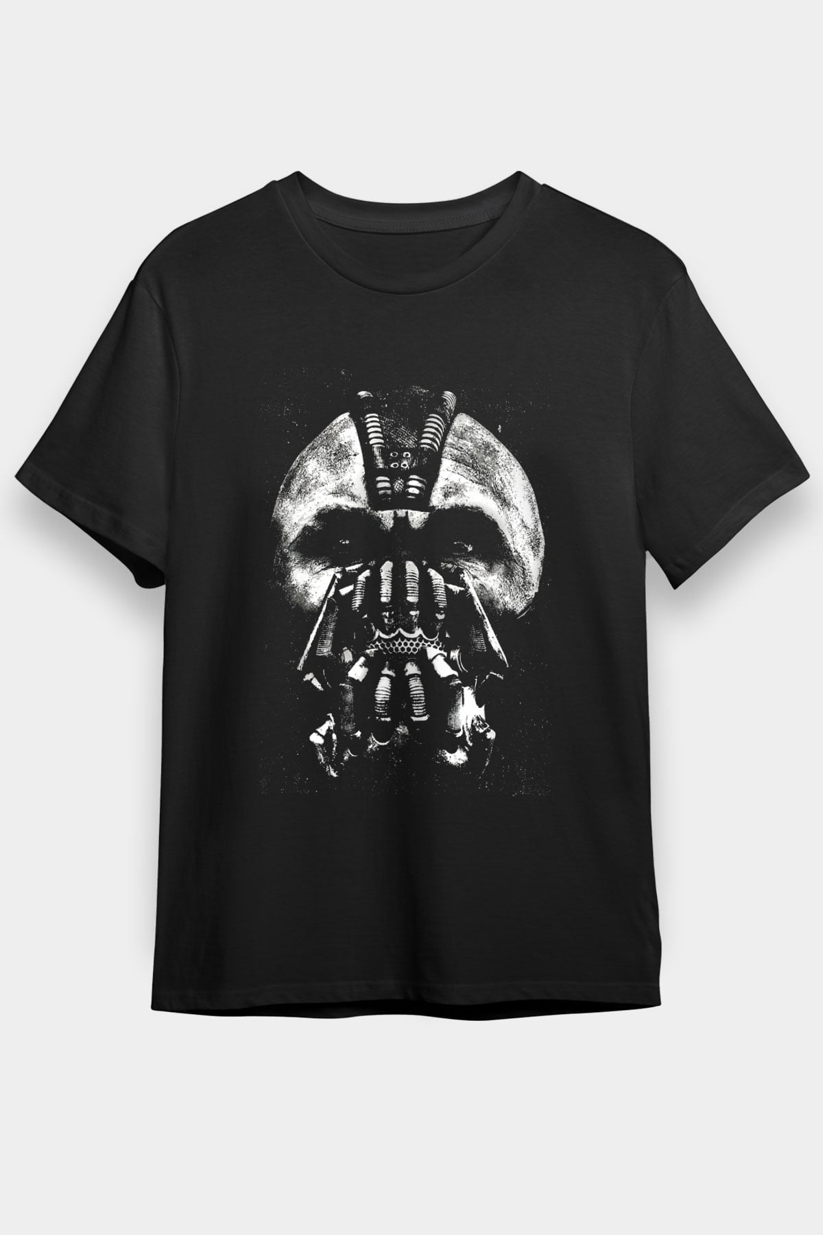 Unisex Kara Şövalye (The Dark Knight) Baskılı Siyah Tişört