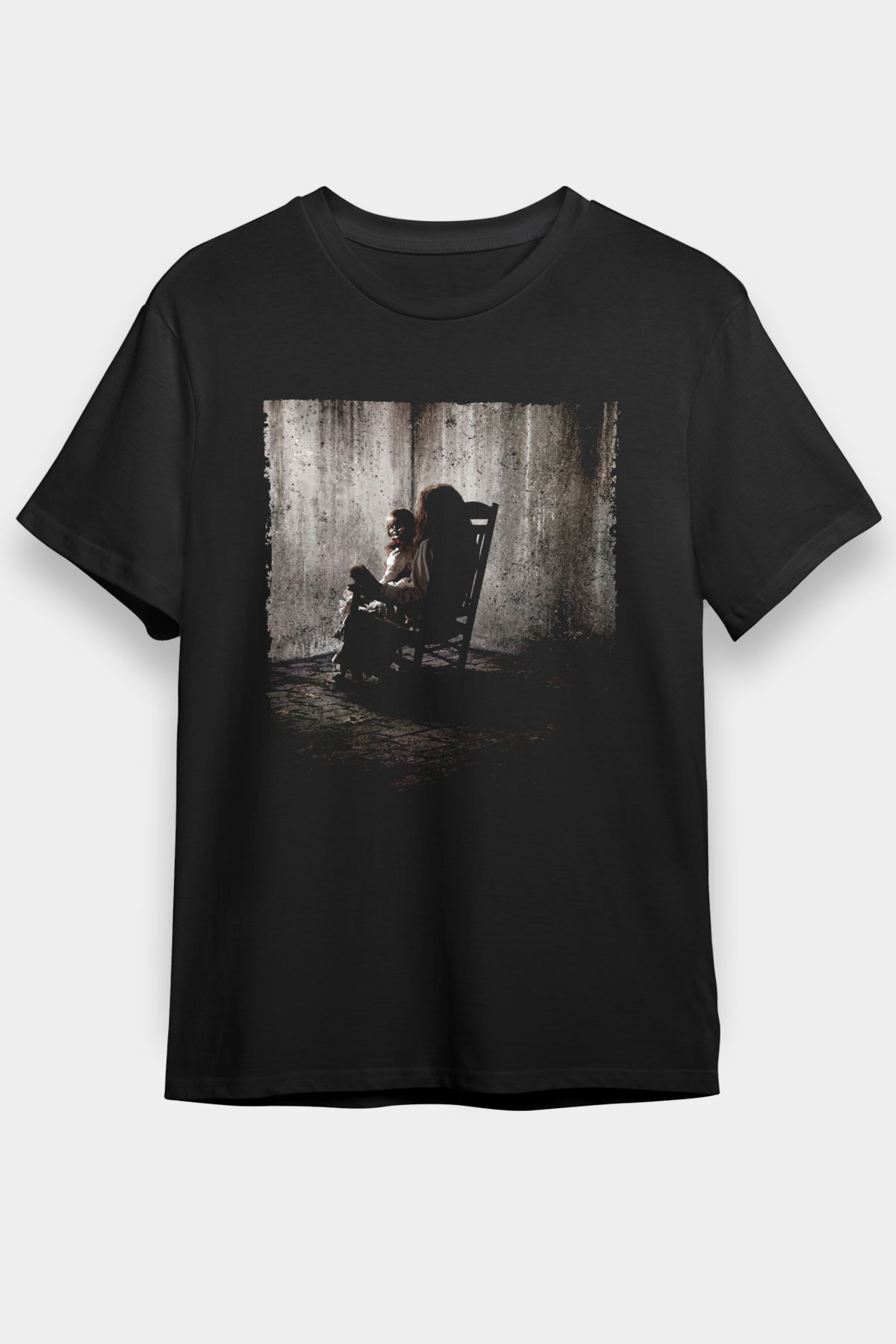 Unisex Korku Seansı (The Conjuring) Baskılı Siyah Tişört