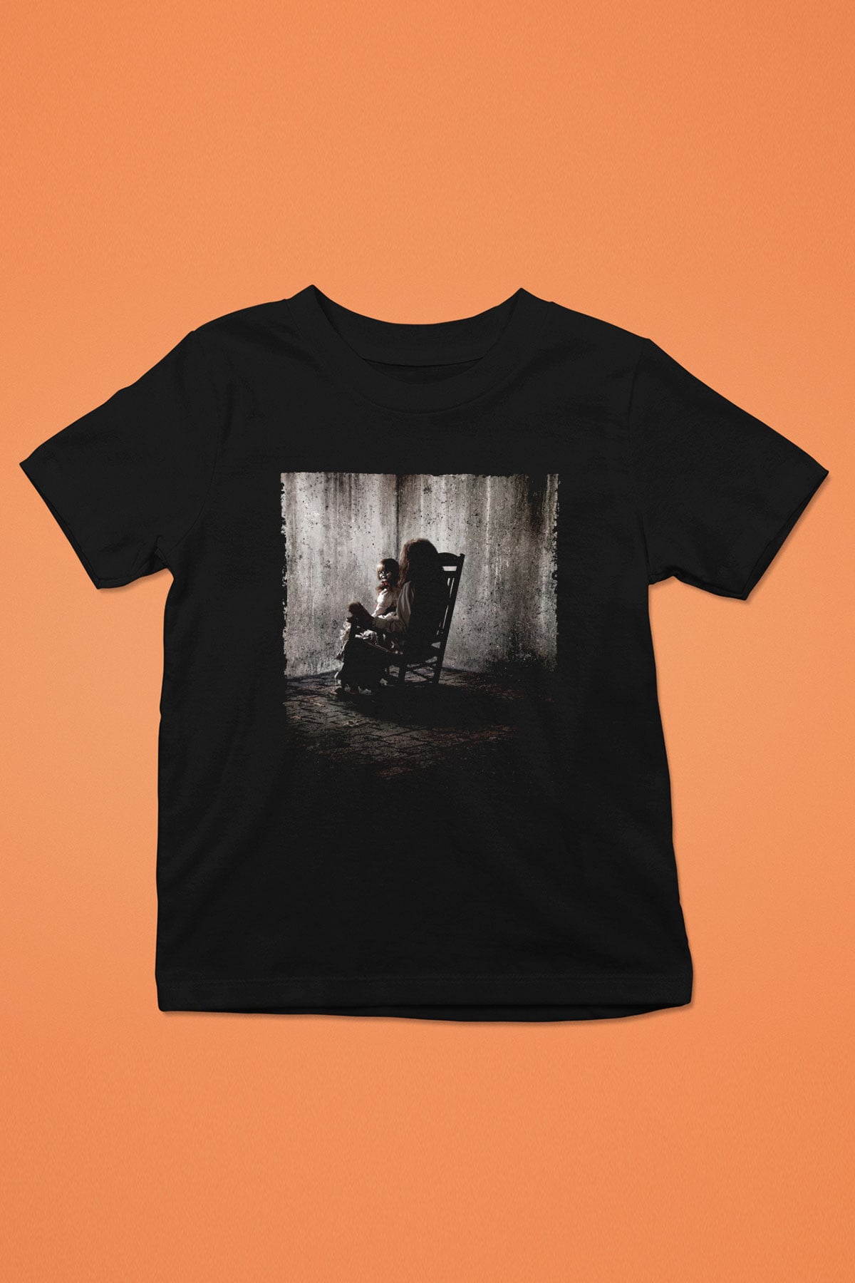 Unisex Korku Seansı (The Conjuring) Baskılı Siyah Çocuk Tişört