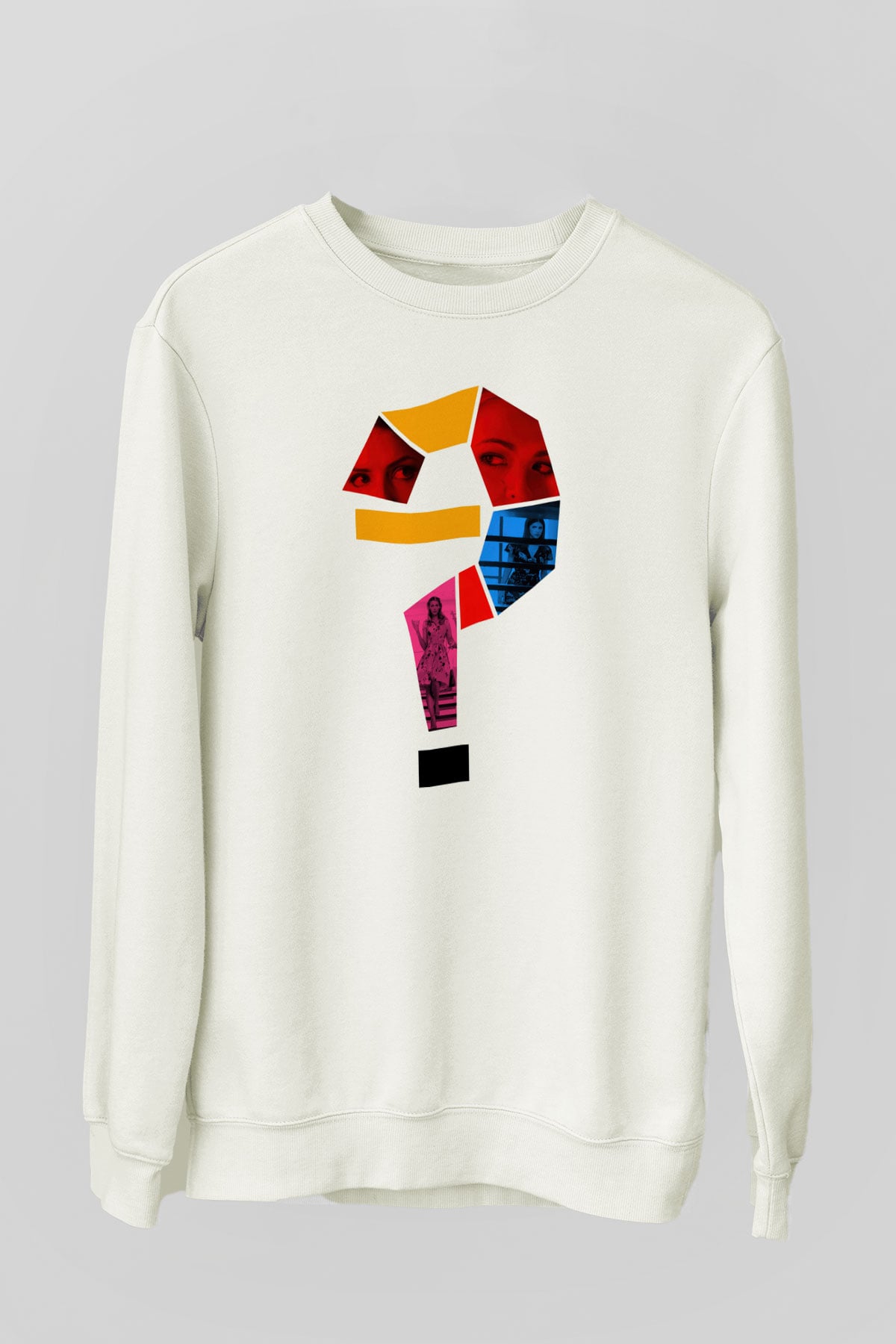 Unisex Küçük Bir Rica - A Simple Favor Baskılı Beyaz Sweatshirt