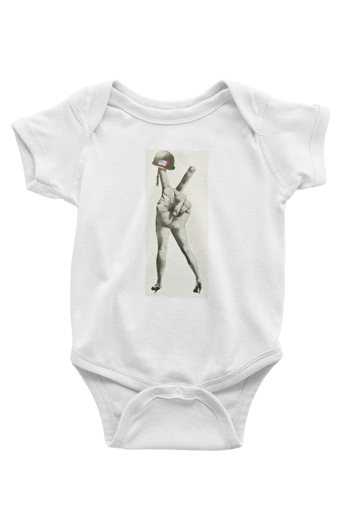 Unisex M-A-S-H Baskılı Bebek Body - Zıbın