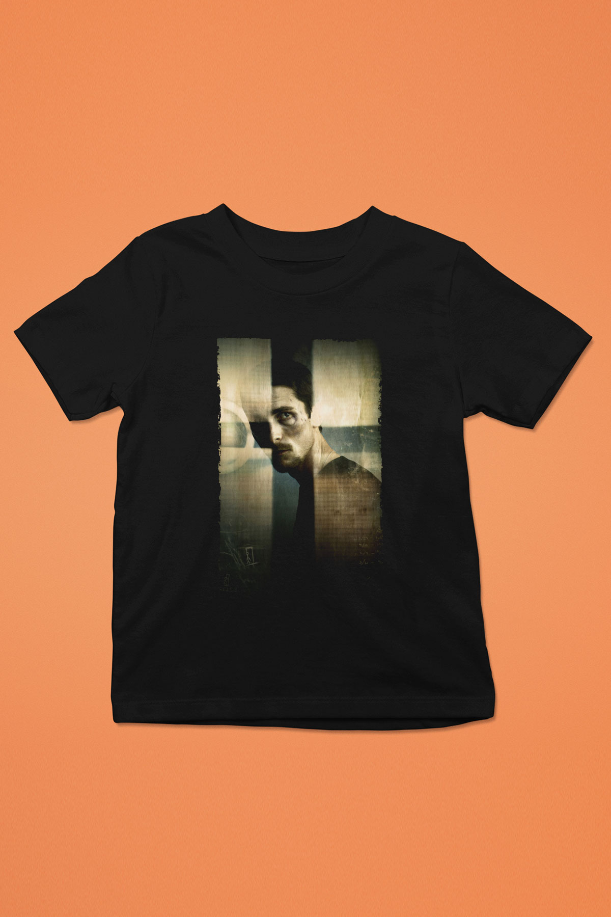 Unisex Makinist (The Machinist) Baskılı Siyah Çocuk Tshirt