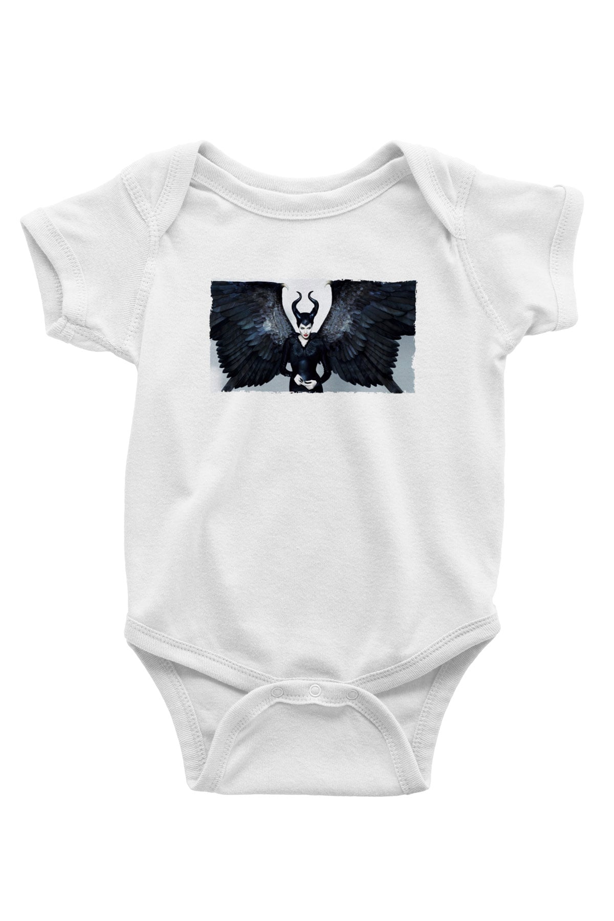 Unisex Malefiz (Maleficent) Baskılı Bebek Body - Zıbın