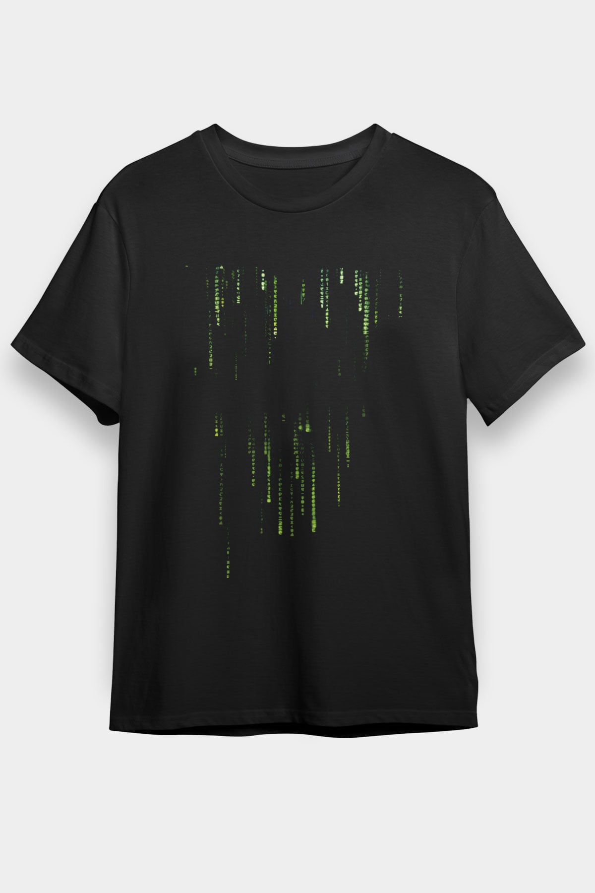 Unisex Matrix (The Matrix) Baskılı Siyah Tişört