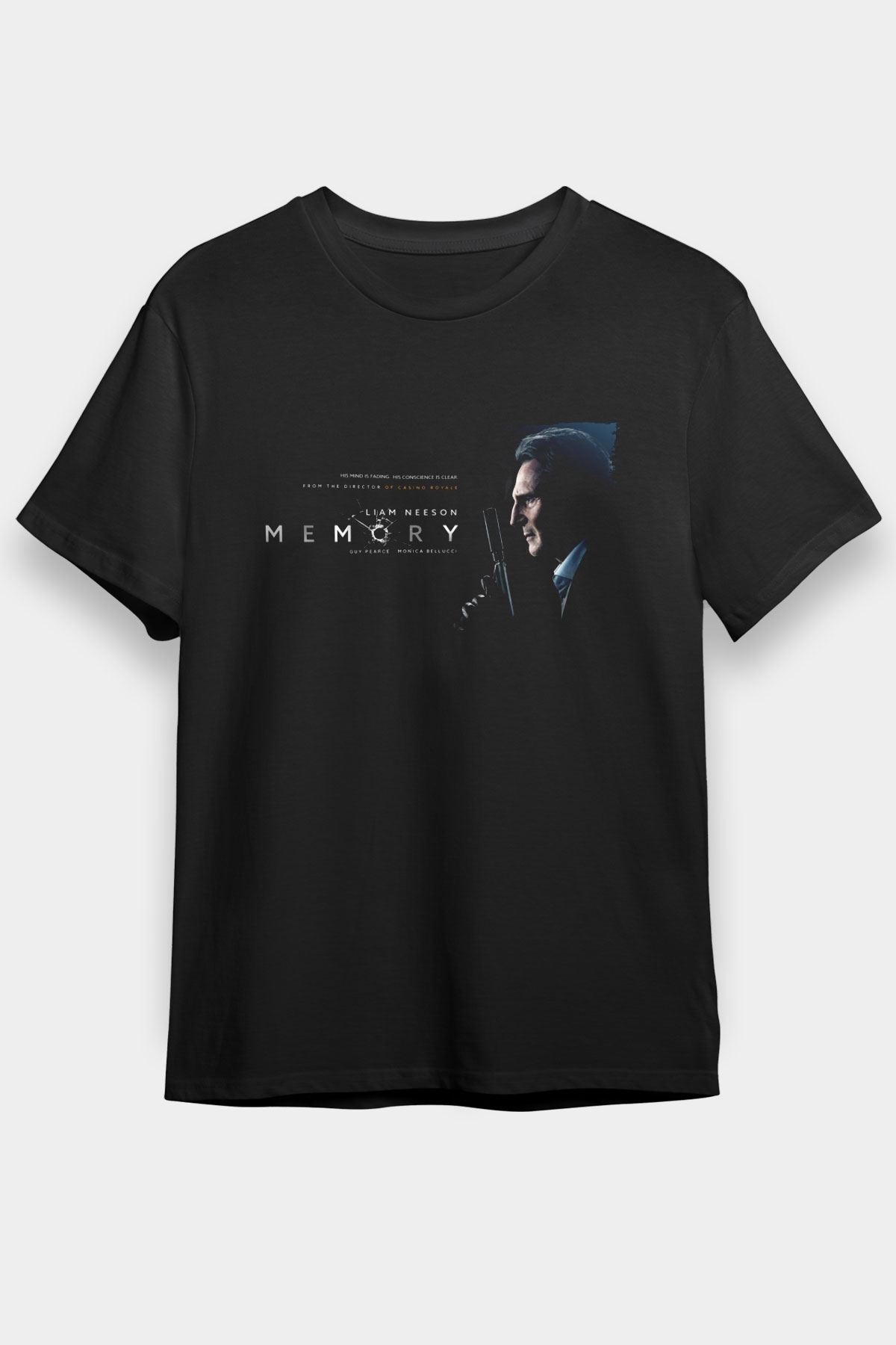 Unisex Memory Baskılı Siyah Tshirt
