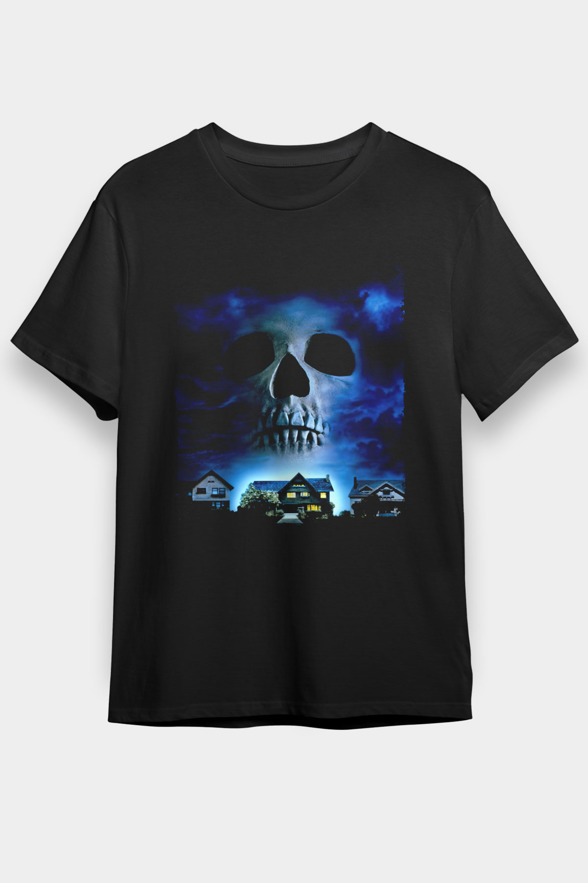 Unisex Merdiven Altındakiler (The People Under the Stairs) Baskılı Siyah T-Shirt