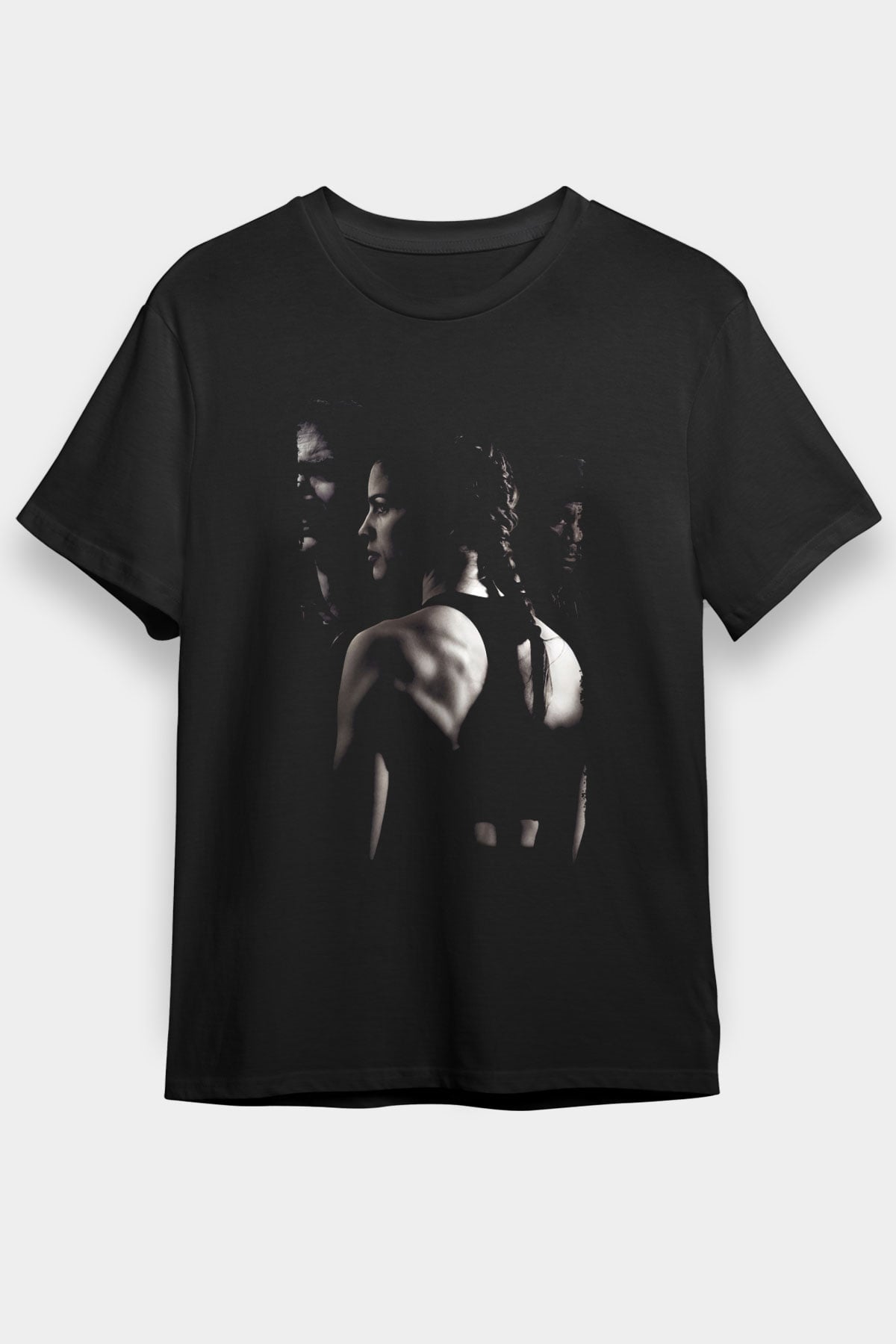Unisex Milyonluk Bebek (Million Dollar Baby) Baskılı Siyah Tshirt