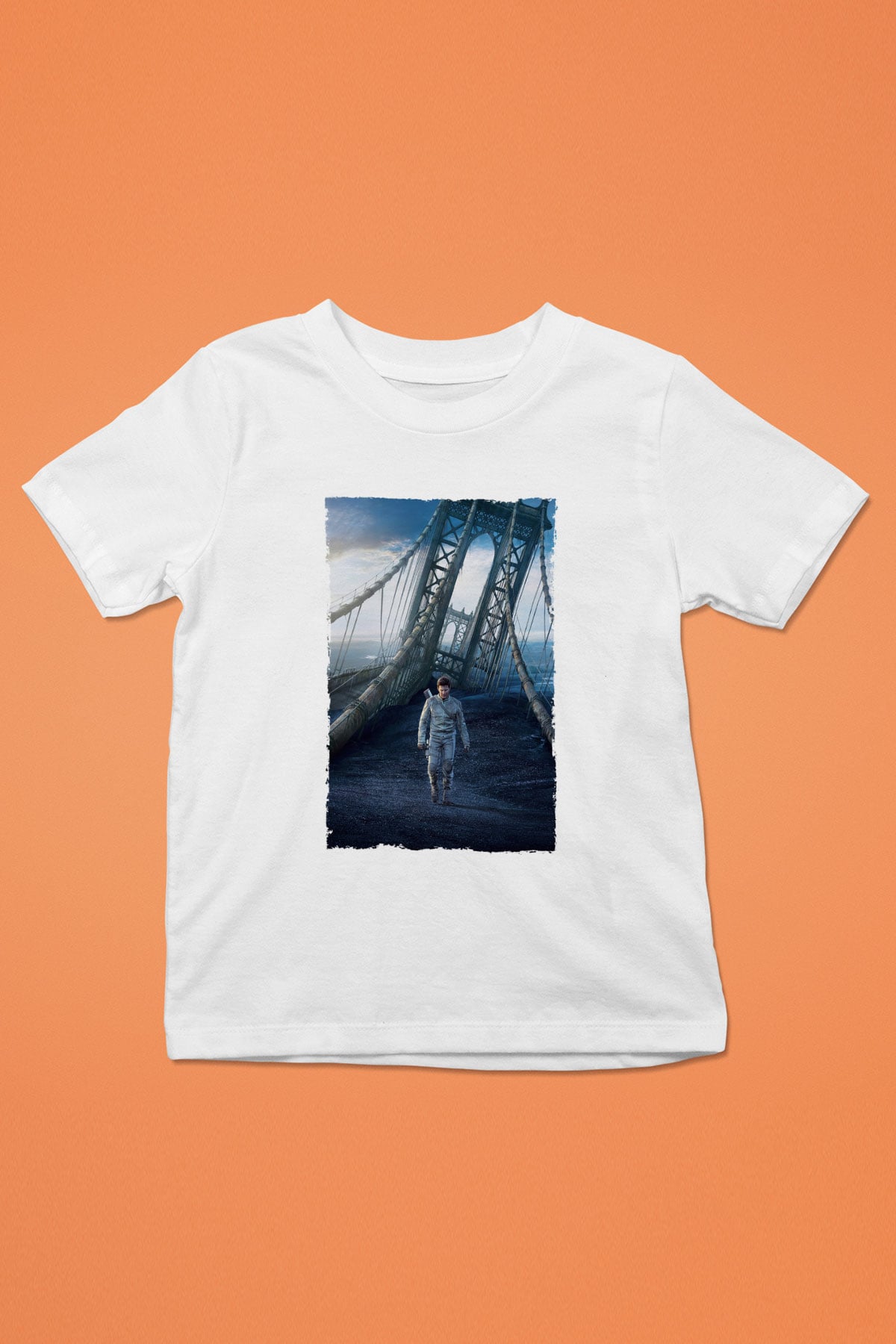 Unisex Oblivion Baskılı Beyaz Çocuk Tişört