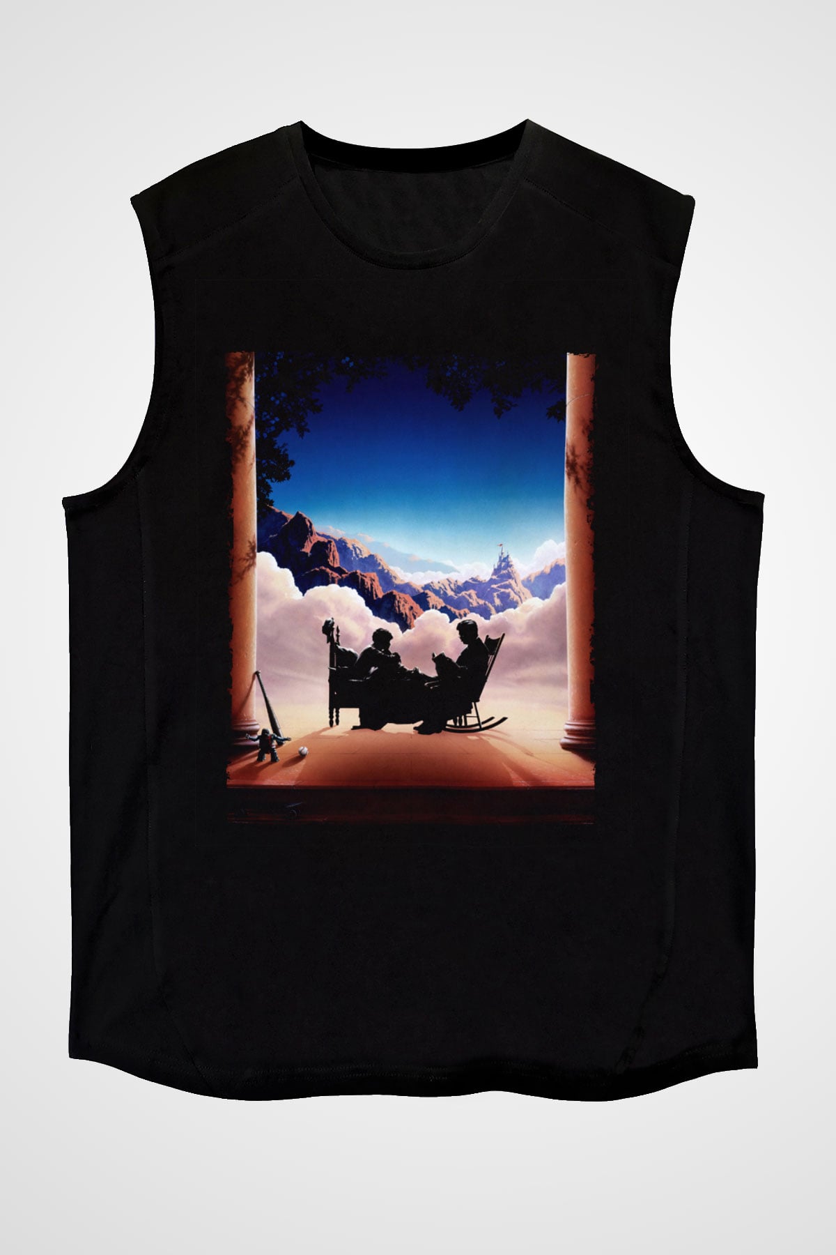Unisex Prenses Gelin (The Princess Bride) Baskılı Siyah Kolsuz T-shirt