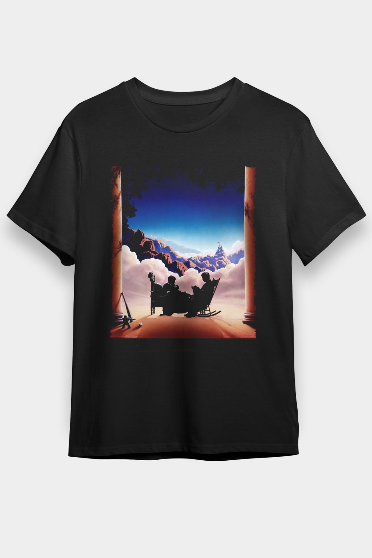 Unisex Prenses Gelin (The Princess Bride) Baskılı Siyah T-Shirt