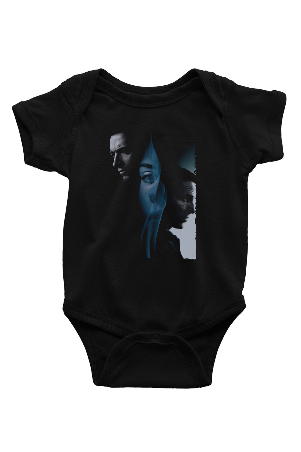 Unisex Prestij (The Prestige) Baskılı Siyah Bebek Body - Zıbın
