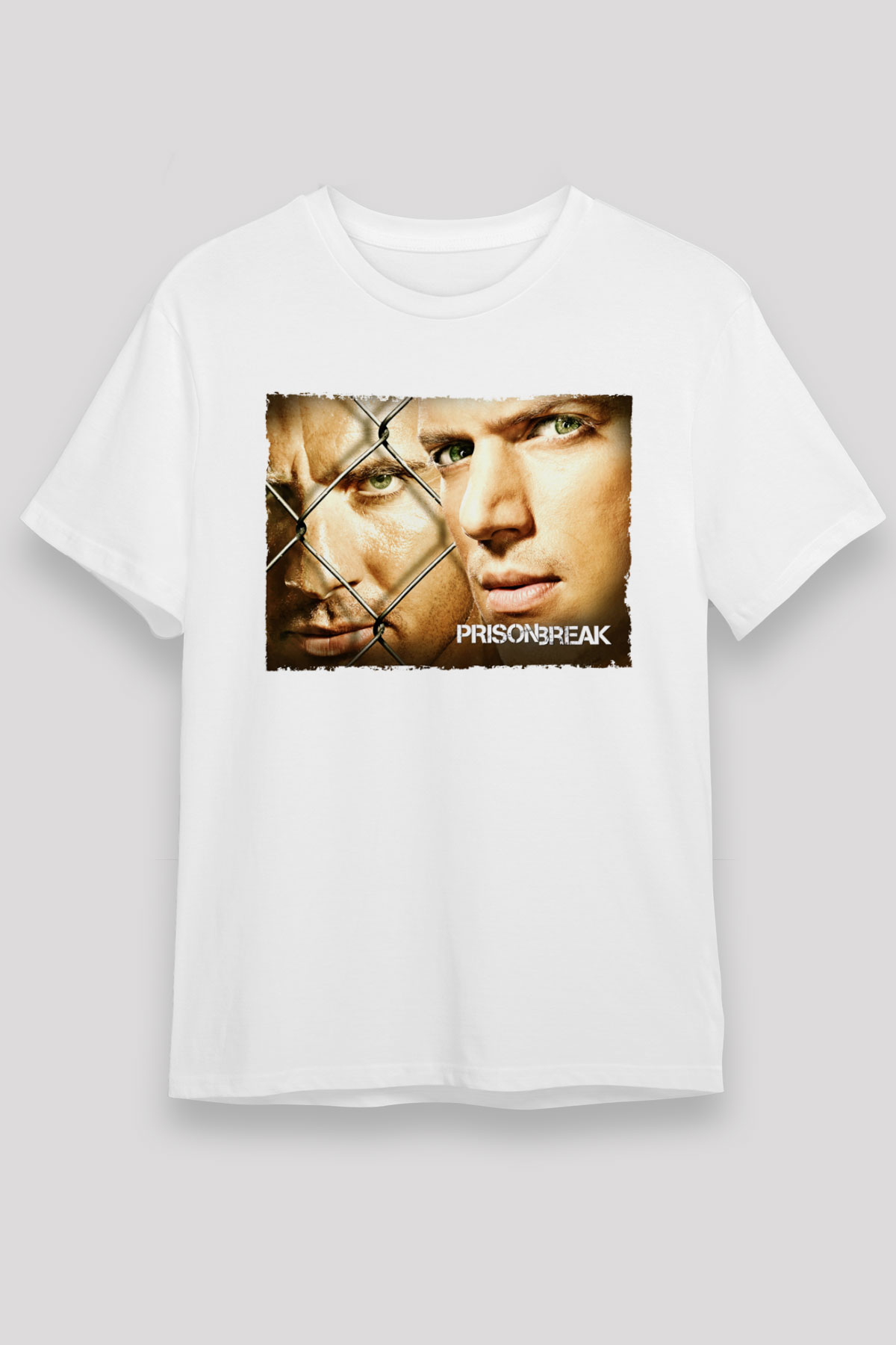 Unisex Prison Break White Graphic Tee - STREETWEAR