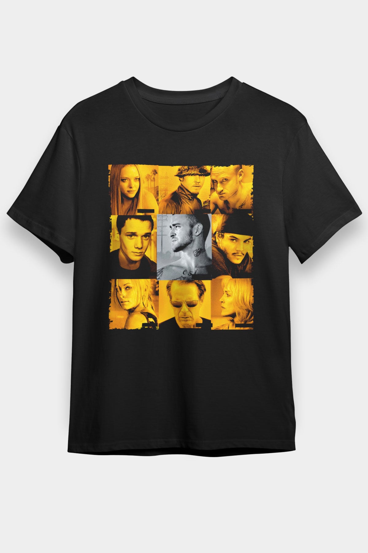 Unisex Rehine (Alpha Dog) Baskılı Siyah T-shirt