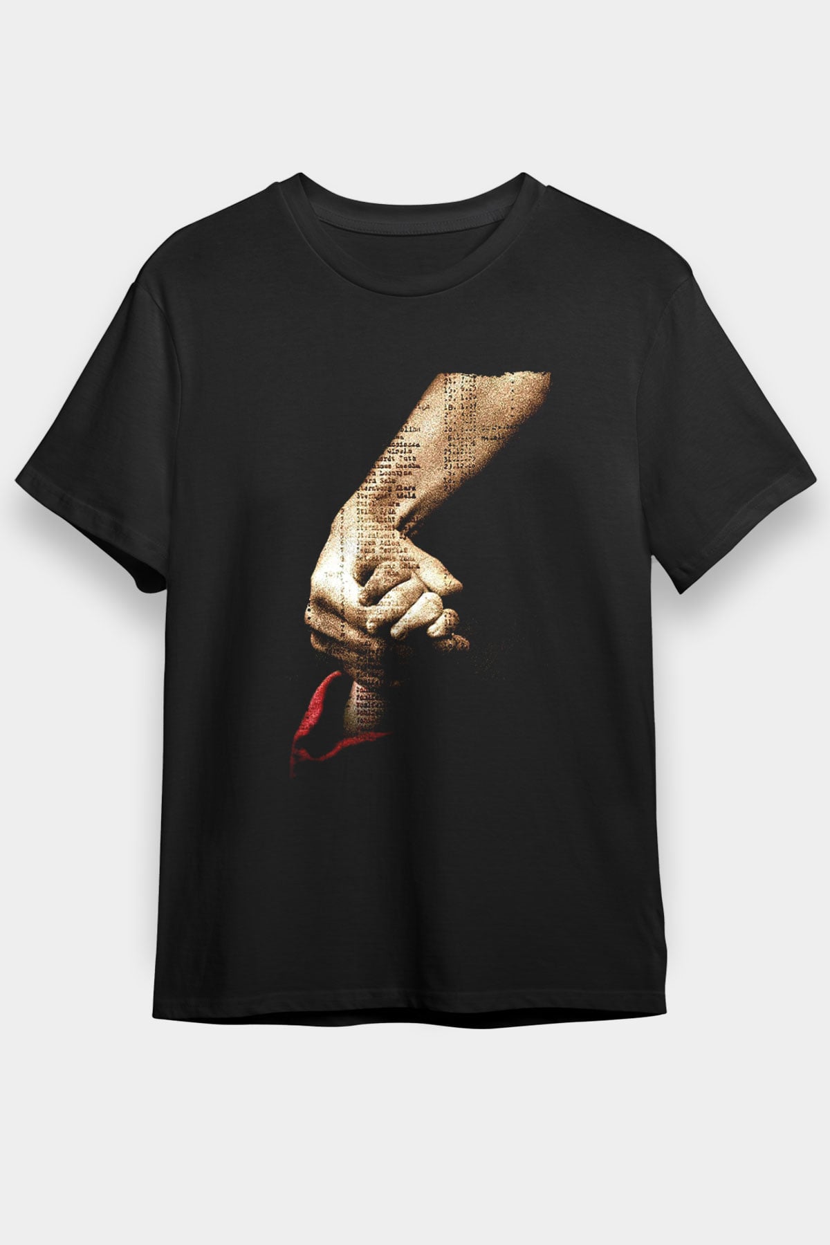 Unisex Schindler'in Listesi (Schindler's List) Baskılı Siyah Tshirt