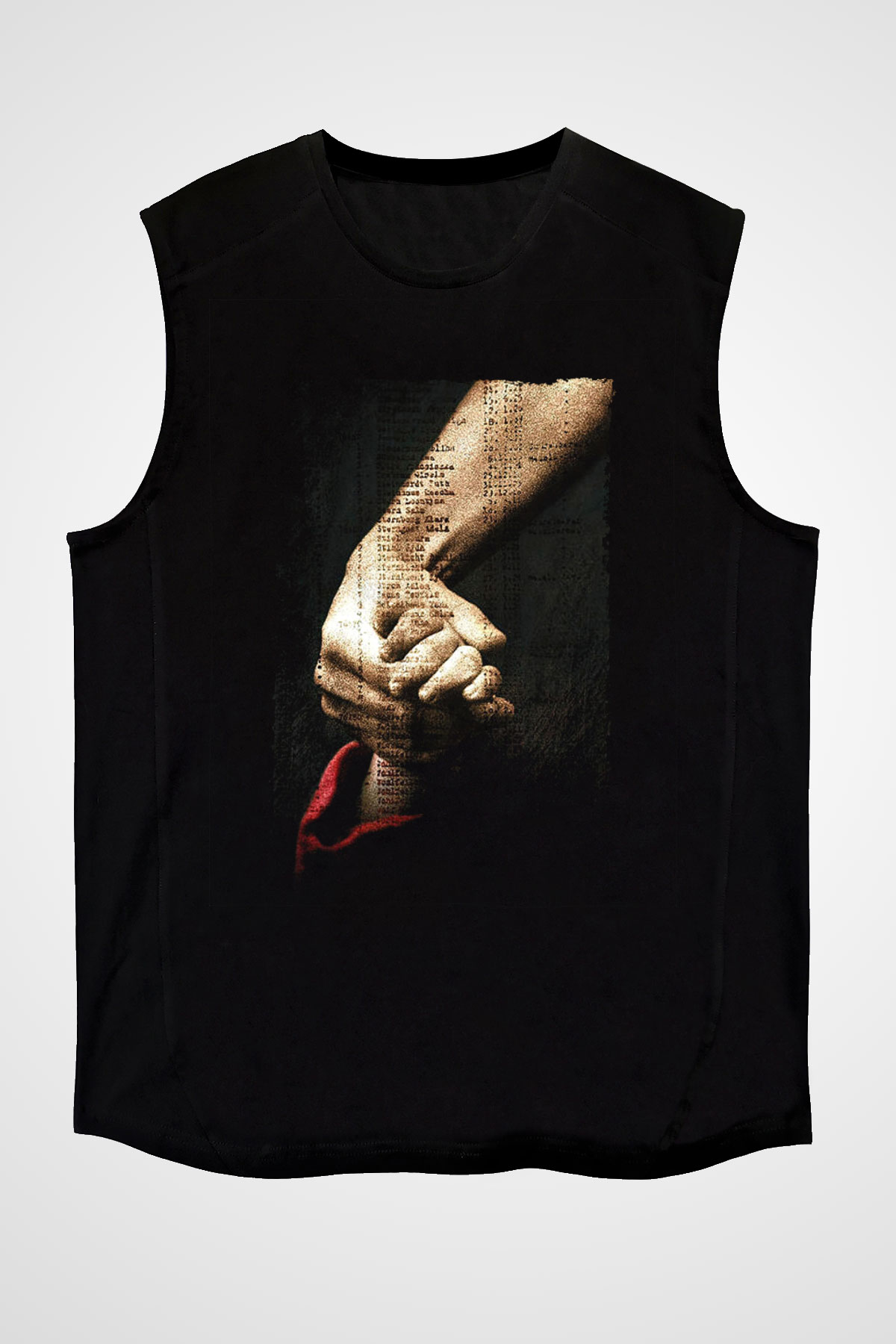Unisex Schindler'in Listesi (Schindler's List) Baskılı Siyah Kolsuz Tshirt