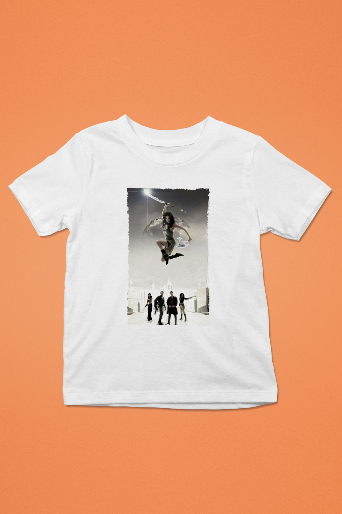 Unisex Serenity Baskılı Beyaz Çocuk Tişört