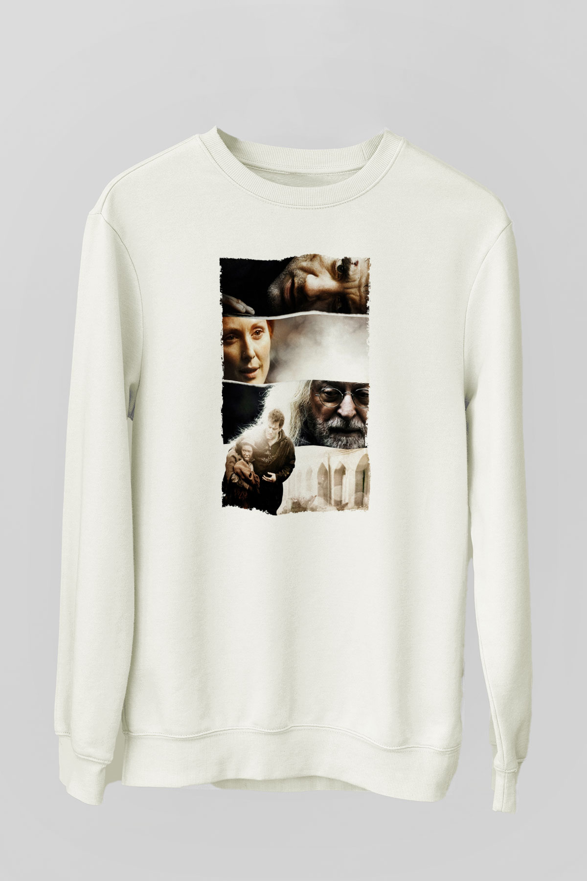 Unisex Son Umut - Children of Men Baskılı Beyaz Sweatshirt