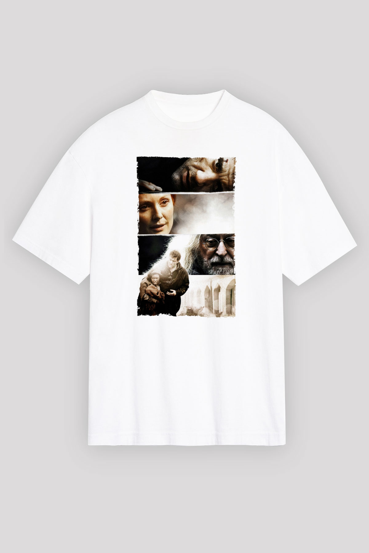Unisex Son Umut - Children of Men Baskılı Beyaz Oversize Tişört