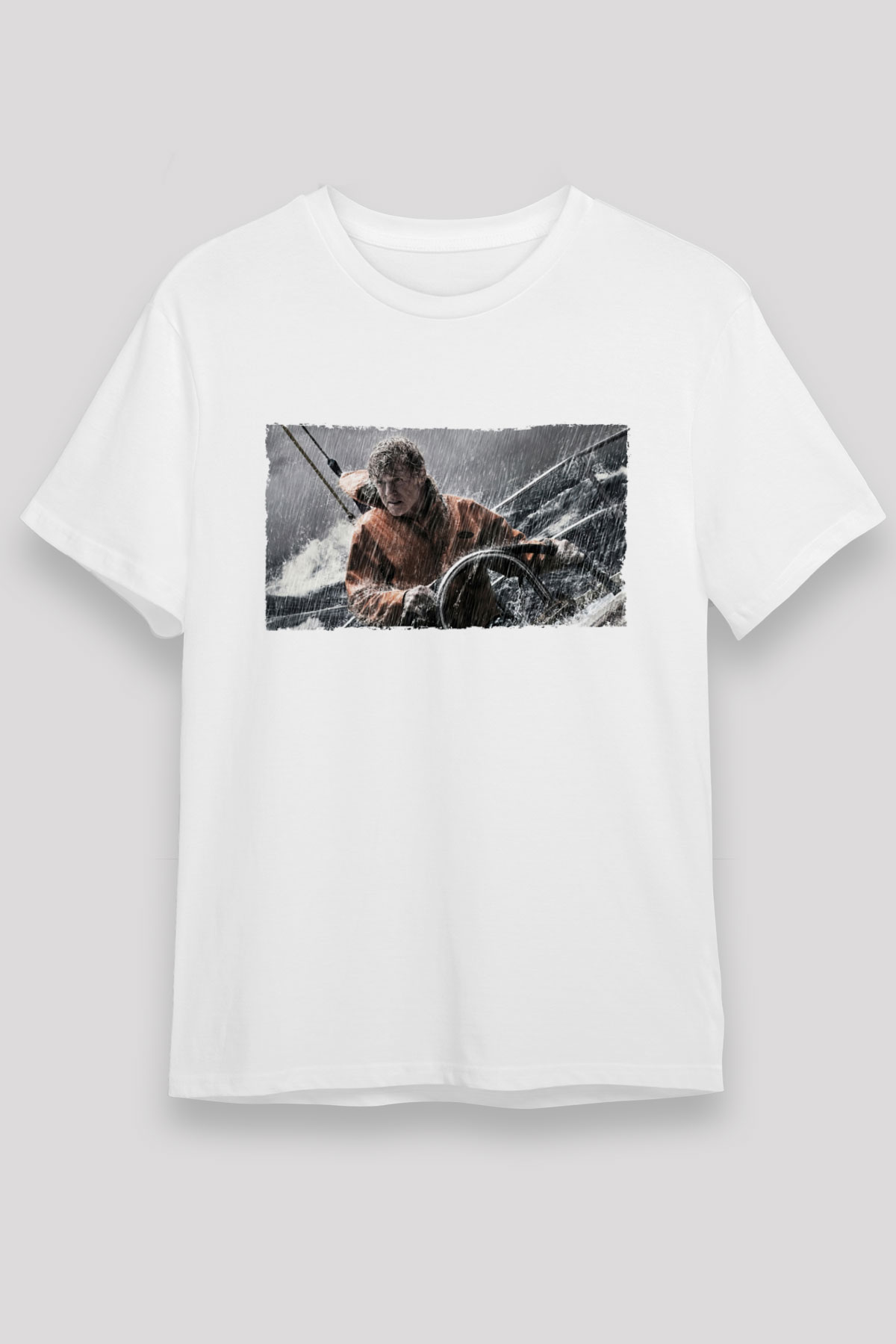 Unisex Sona Doğru - All Is Lost Baskılı Beyaz Tshirt